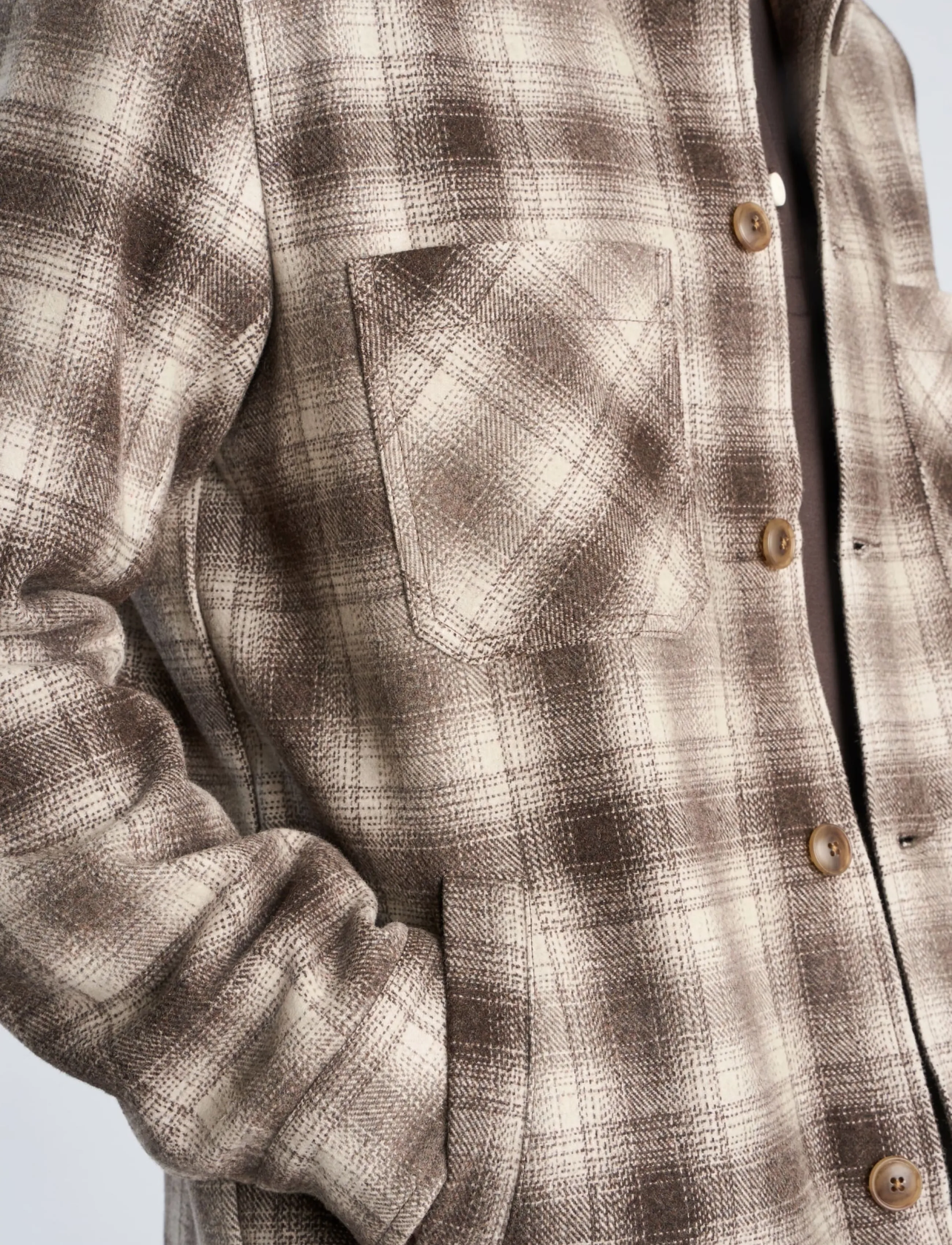 Lindbergh Wool Blend Overshirt overshirts herr – bild 5