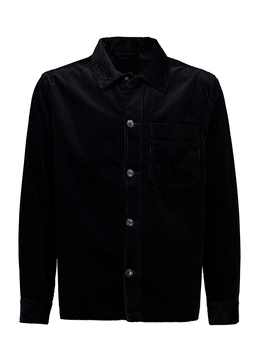 Lindbergh - Corduroy overshirt - kollektsioonid - black - 0
