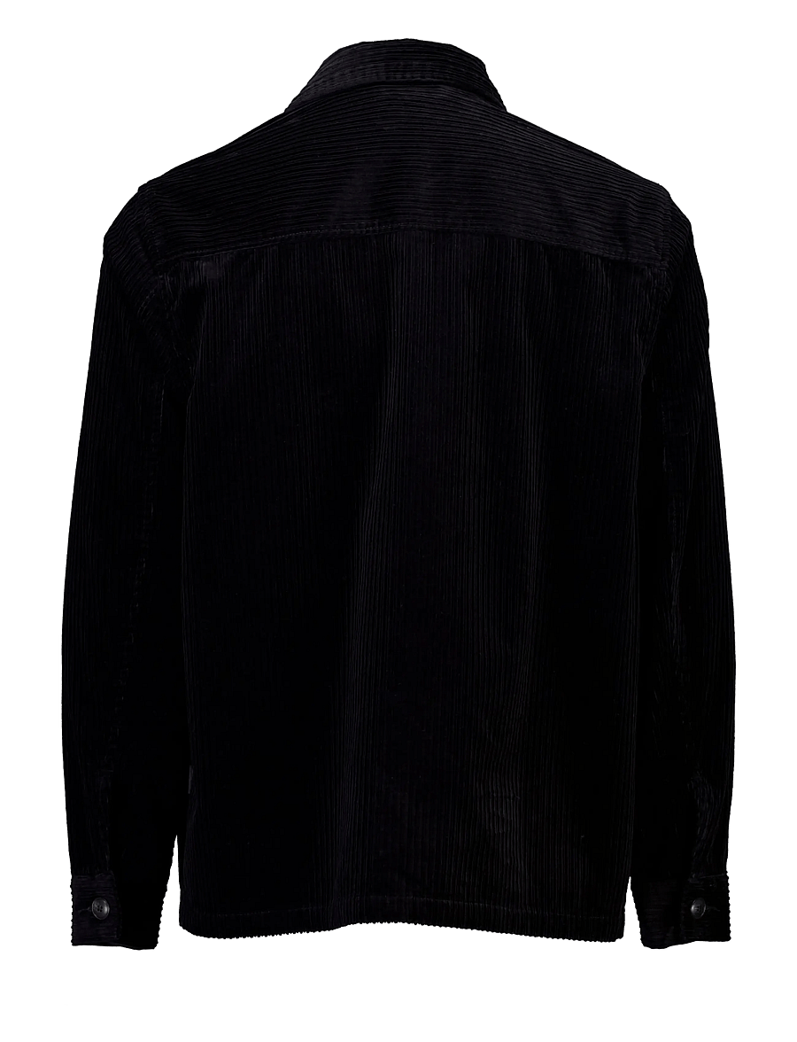 Lindbergh - Corduroy overshirt - kollektsioonid - black - 1