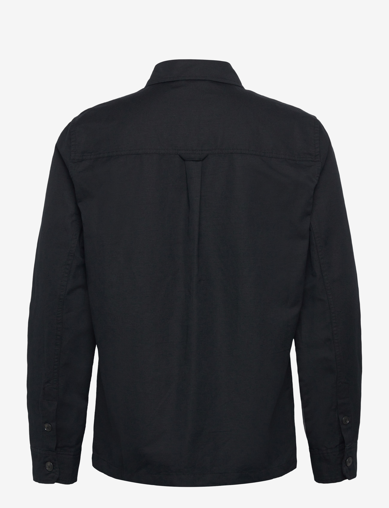 Lindbergh - Linen blend overshirt - mænd - black - 2