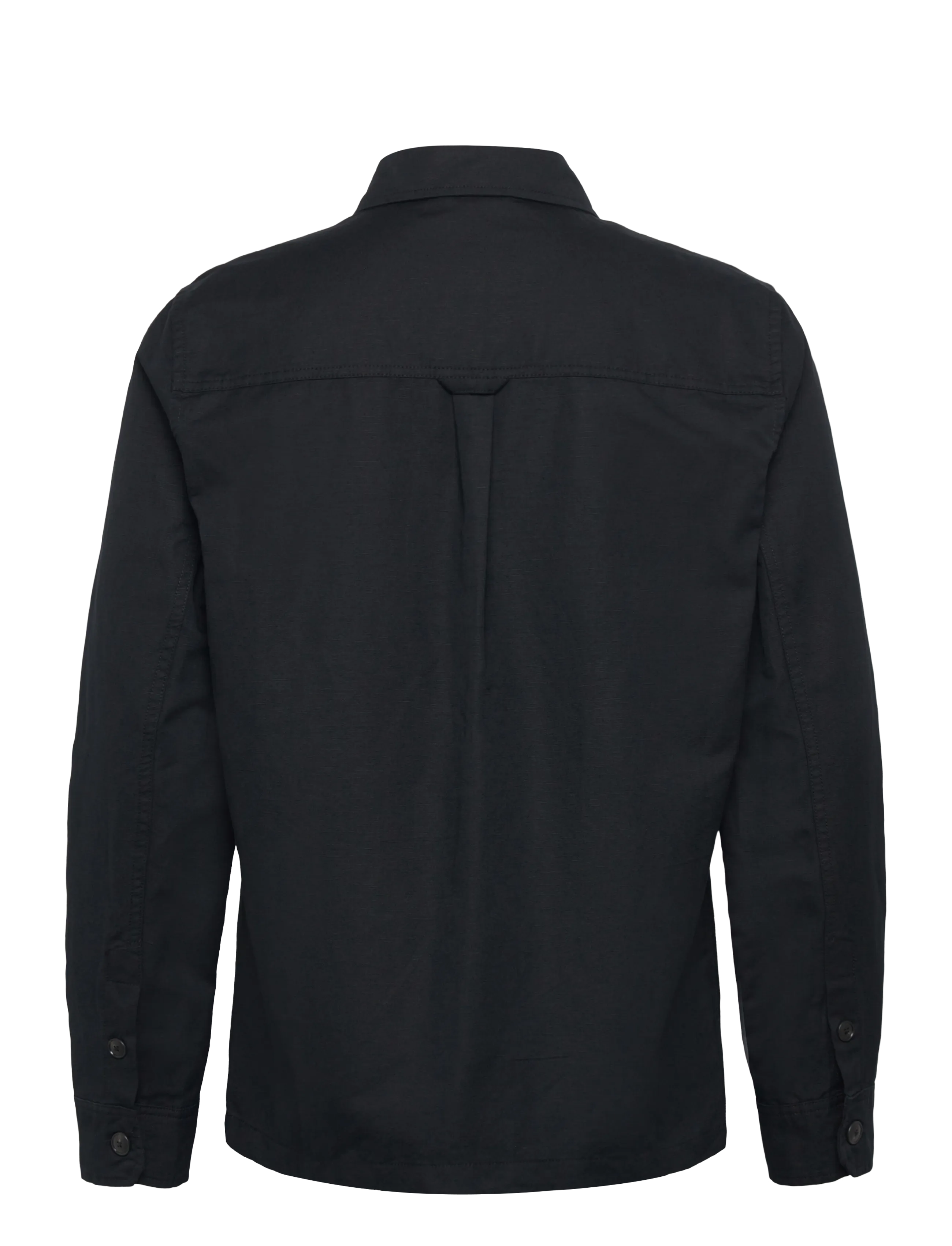 Lindbergh - Linen blend overshirt - heren - black - 2