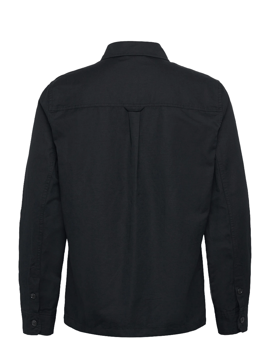Lindbergh - Linen blend overshirt - collections - black - 2