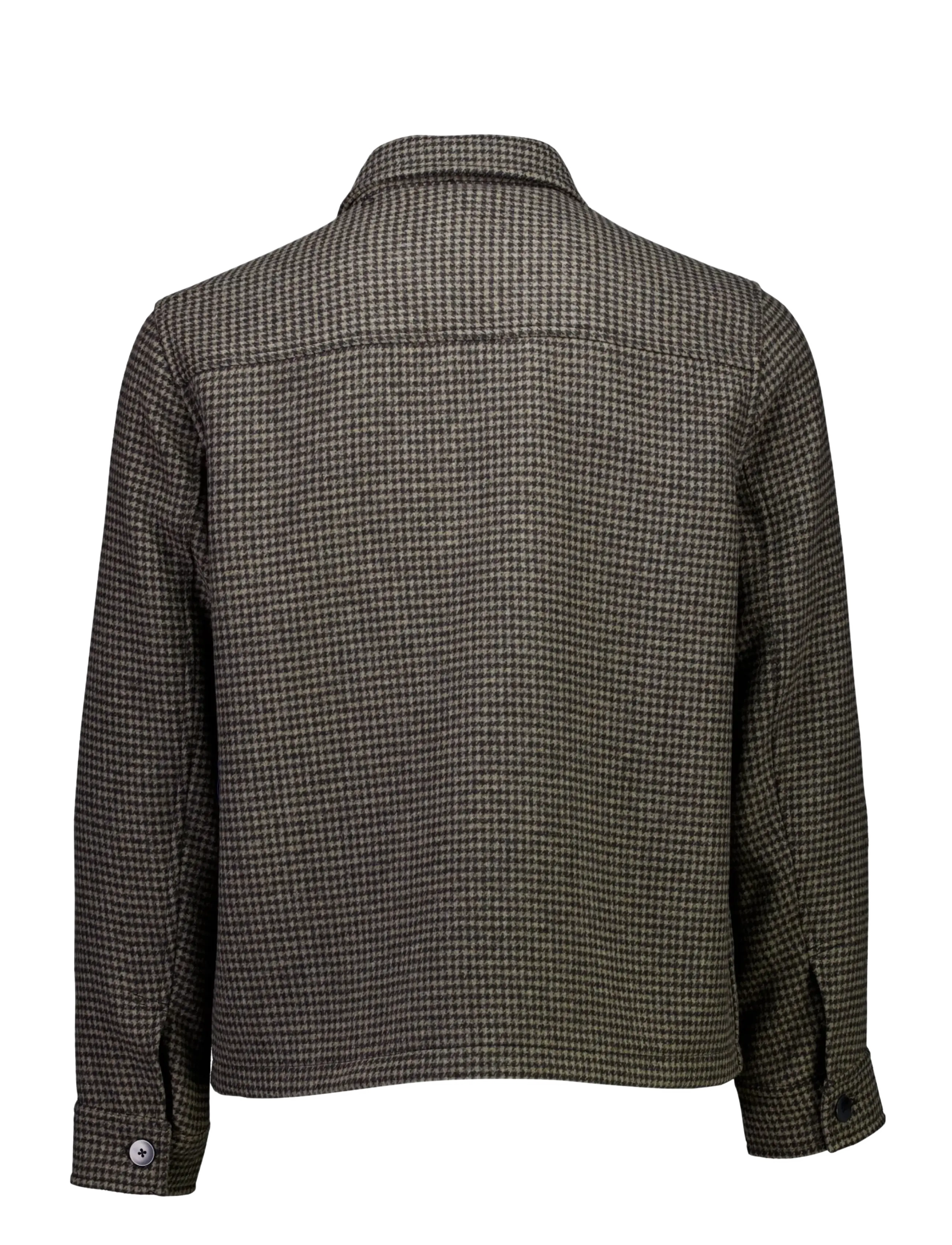Lindbergh - Houndstooth overshirt - jackor - dk brown mix - 2