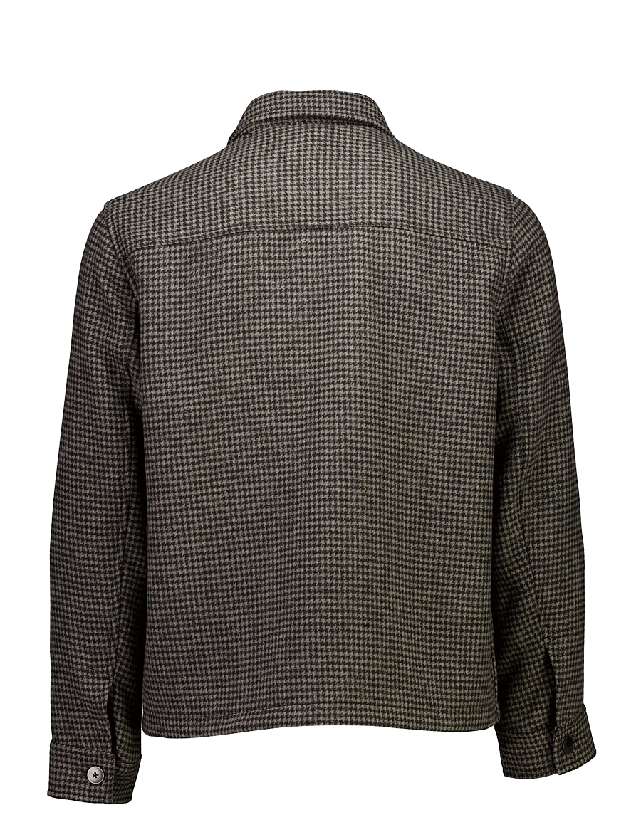 Lindbergh - Houndstooth overshirt - jackor - dk brown mix - 2