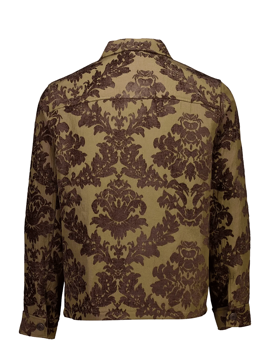 Lindbergh - Jacquard overshirt - kollektsioonid - dusty brown - 2
