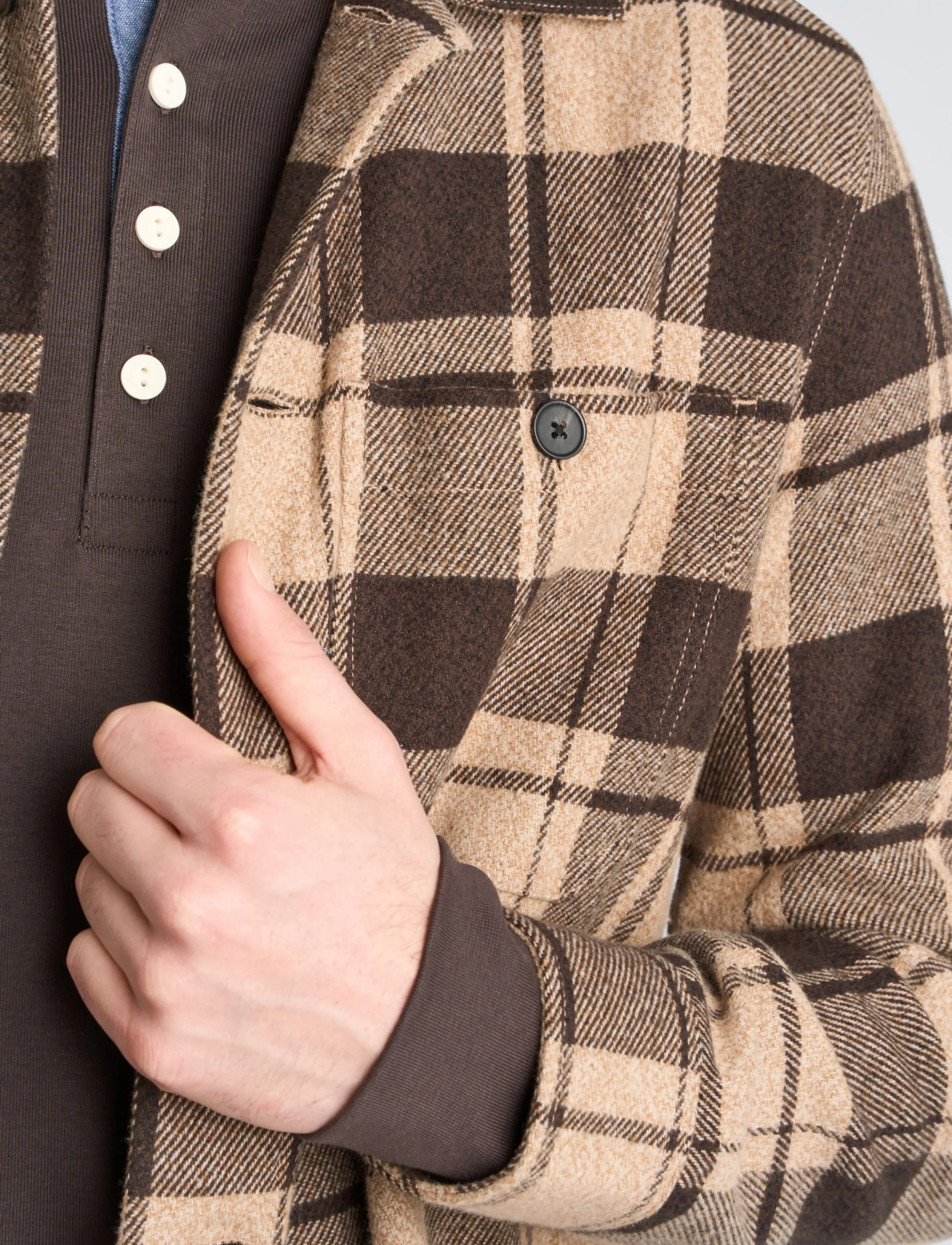 Lindbergh Check Overshirt L/S overshirts herr – bild 5