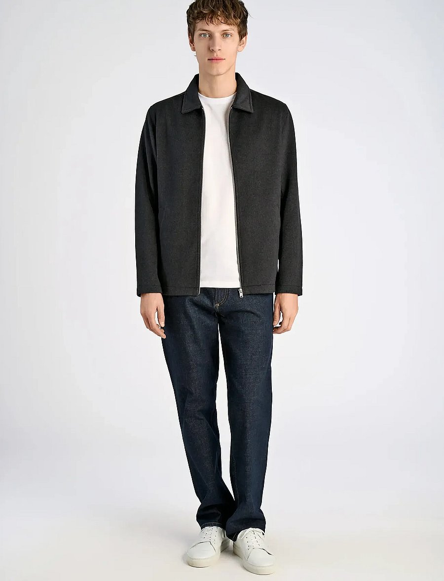 Lindbergh - Wool blend blouson - jacken - black - 0
