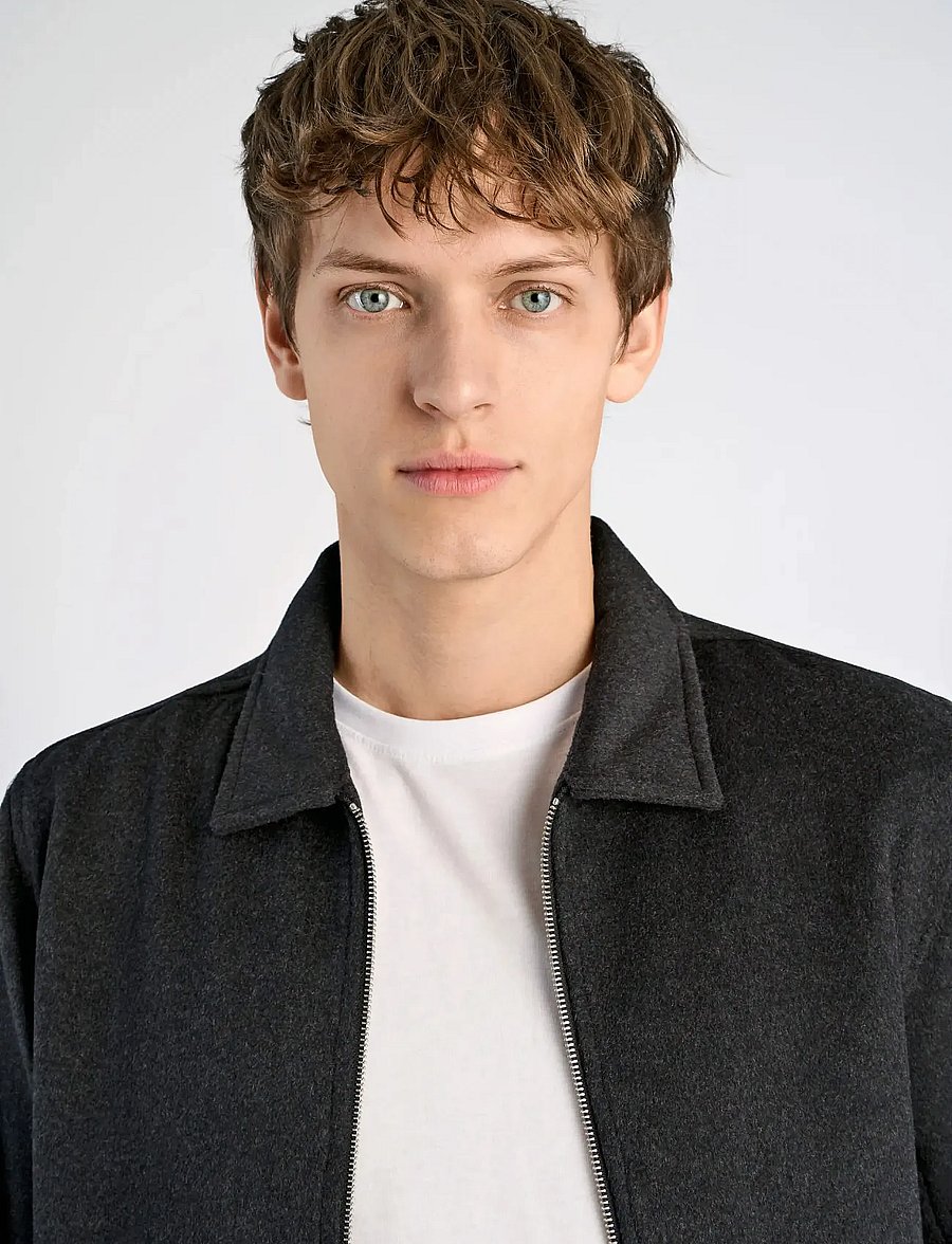 Lindbergh - Wool blend blouson - jacken - black - 3