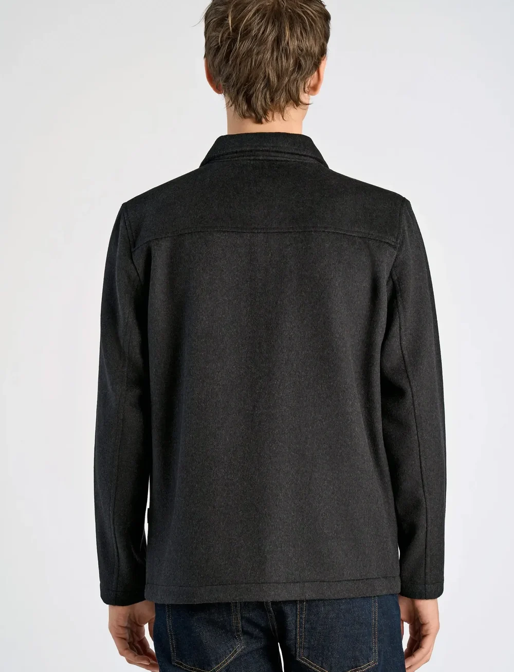 Lindbergh - Wool blend blouson - winter jackets - black - 4