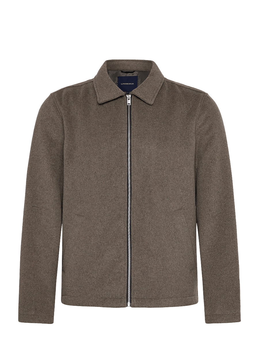 Lindbergh - Wool blend blouson - jacken - dk sand - 1