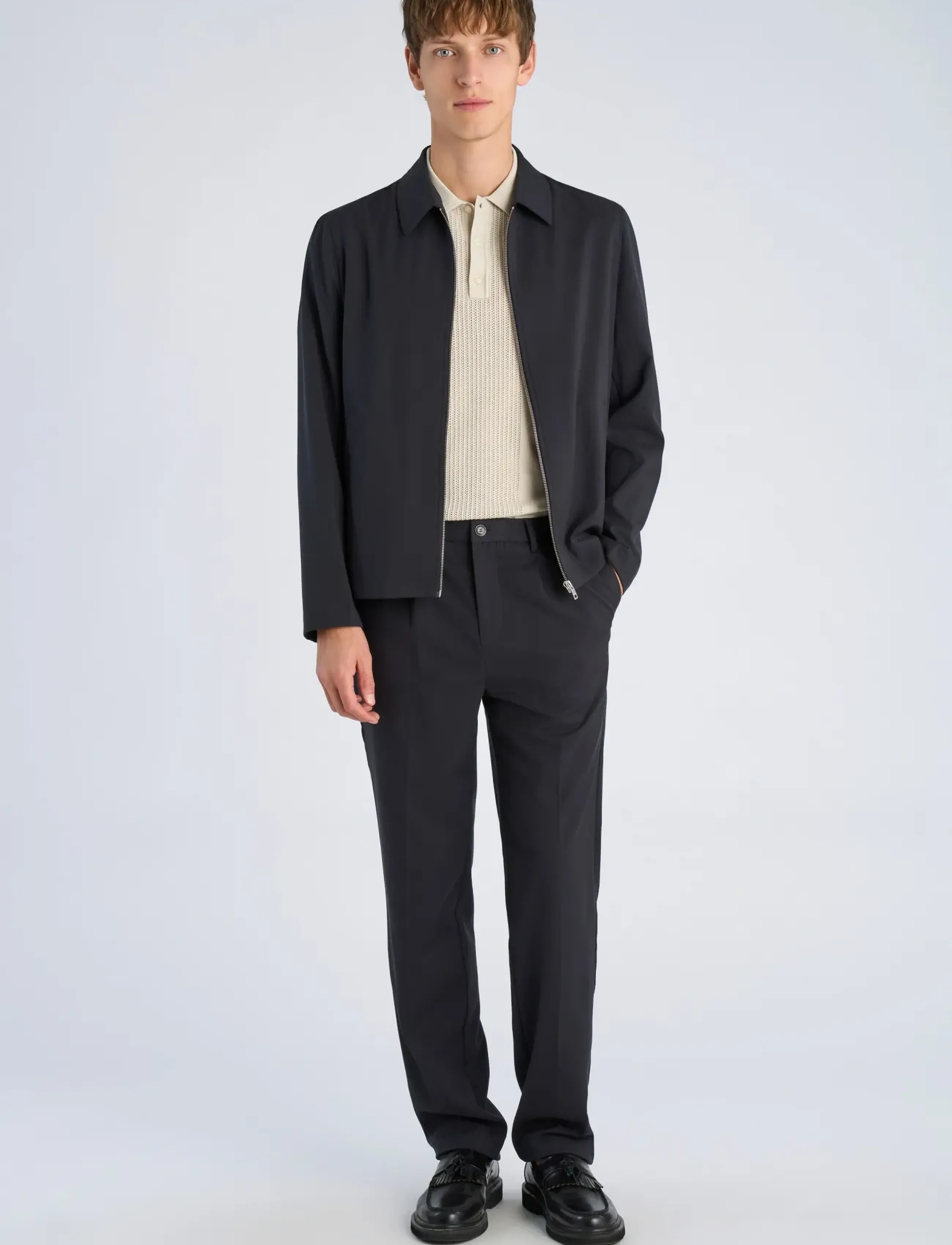 Lindbergh Stretch twill blouson - Õueriided - DK NAVY / navy