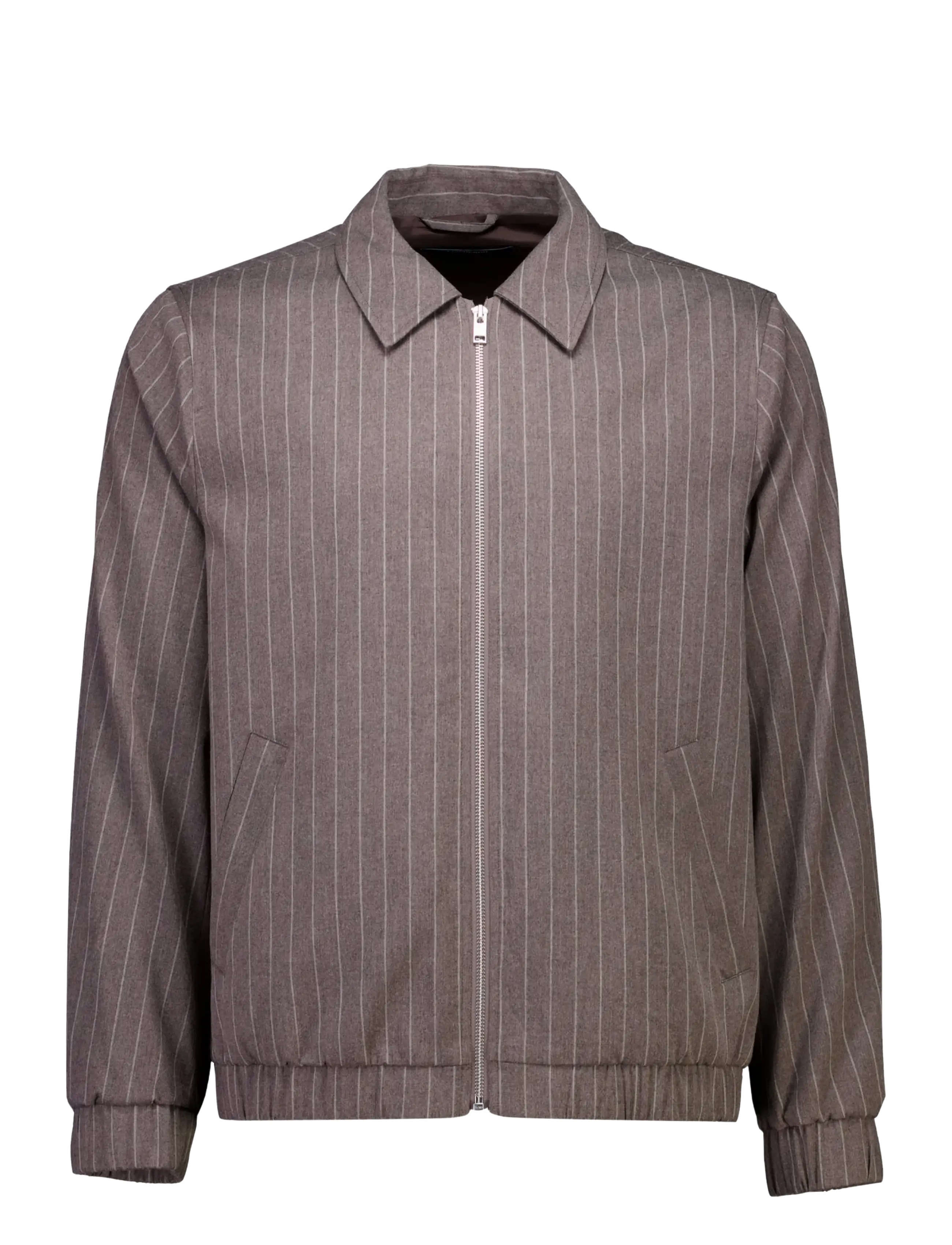 Lindbergh - Stretch stripe blouson - höstjackor - brown - 1