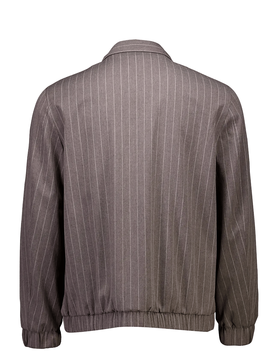 Lindbergh - Stretch stripe blouson - höstjackor - brown - 2