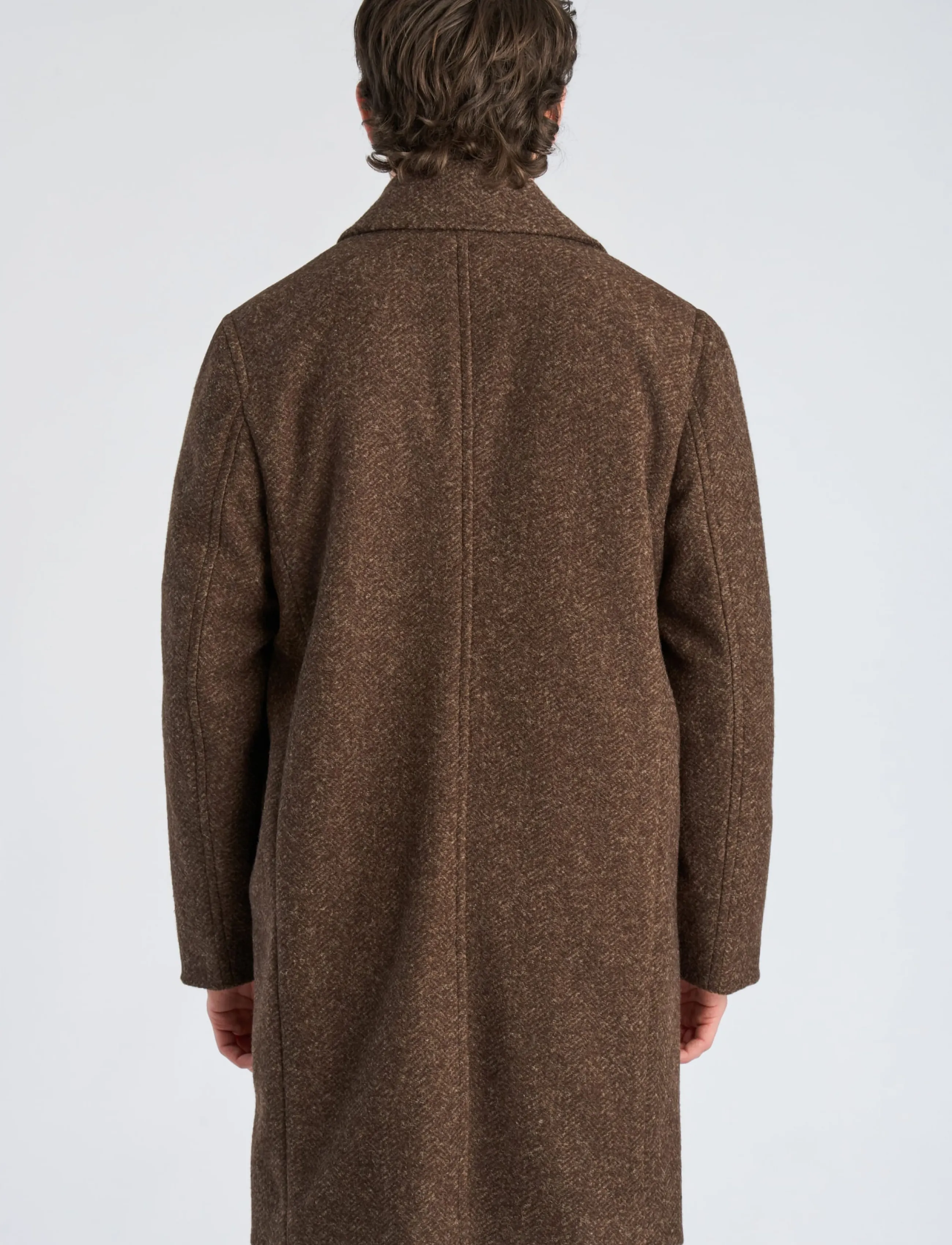 Lindbergh - Wool blend coat - brown mel - 4