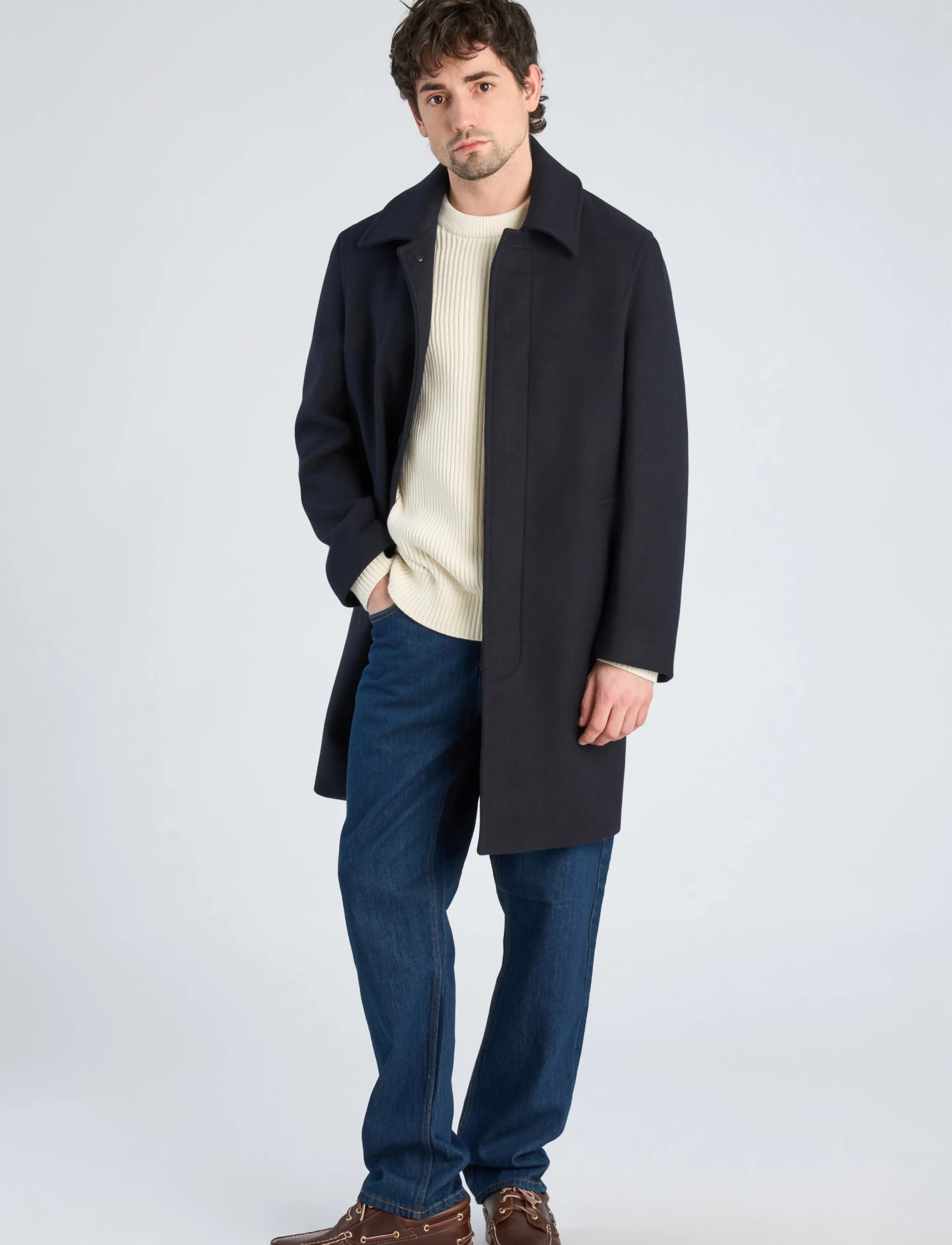 Lindbergh Wool blend coat - Mäntel - DK NAVY / navy