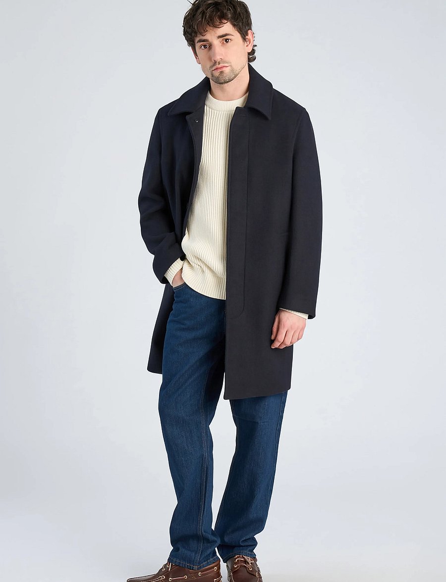 Lindbergh - Wool blend coat - wollmäntel - dk navy - 0
