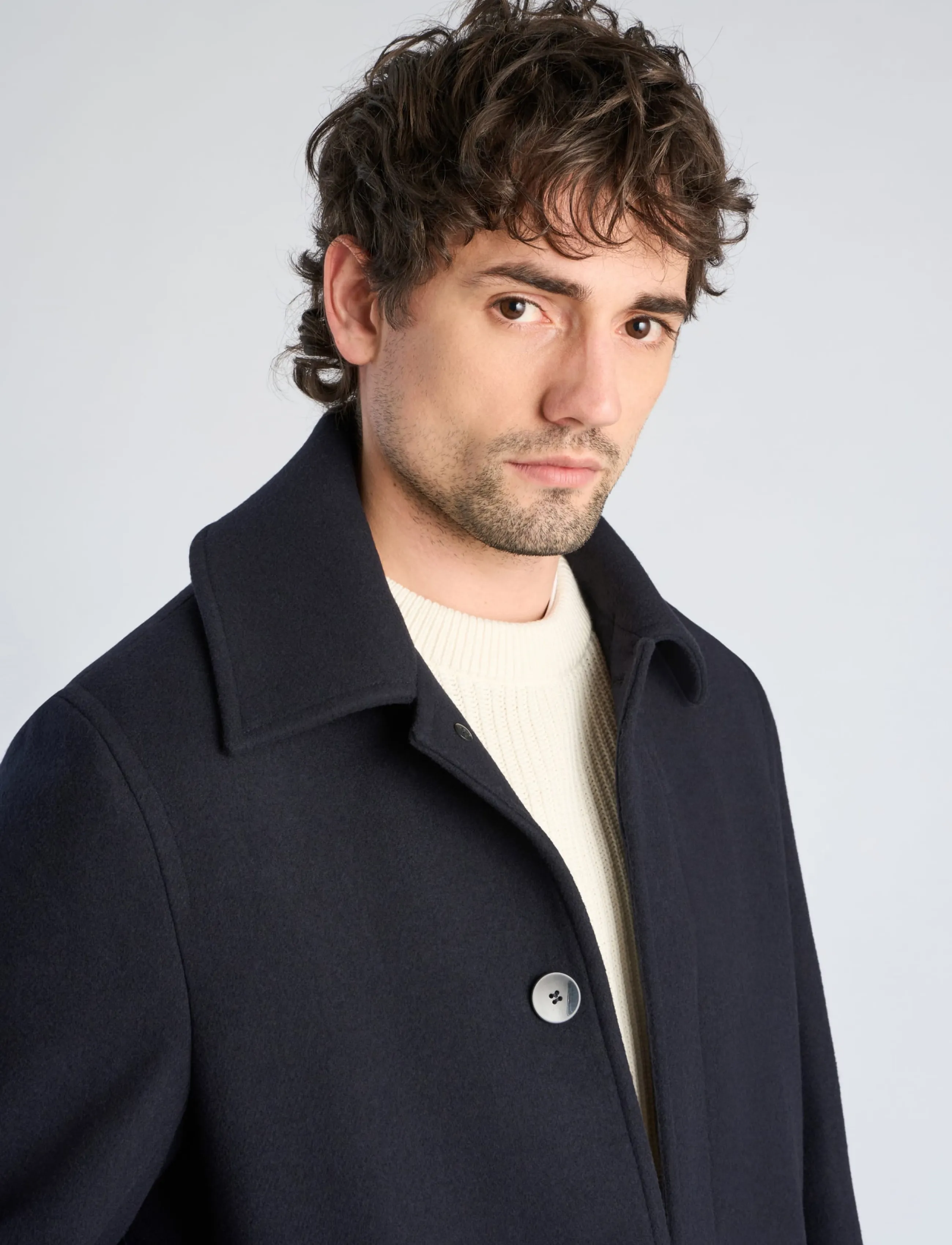 Lindbergh - Wool blend coat - dk navy - 5