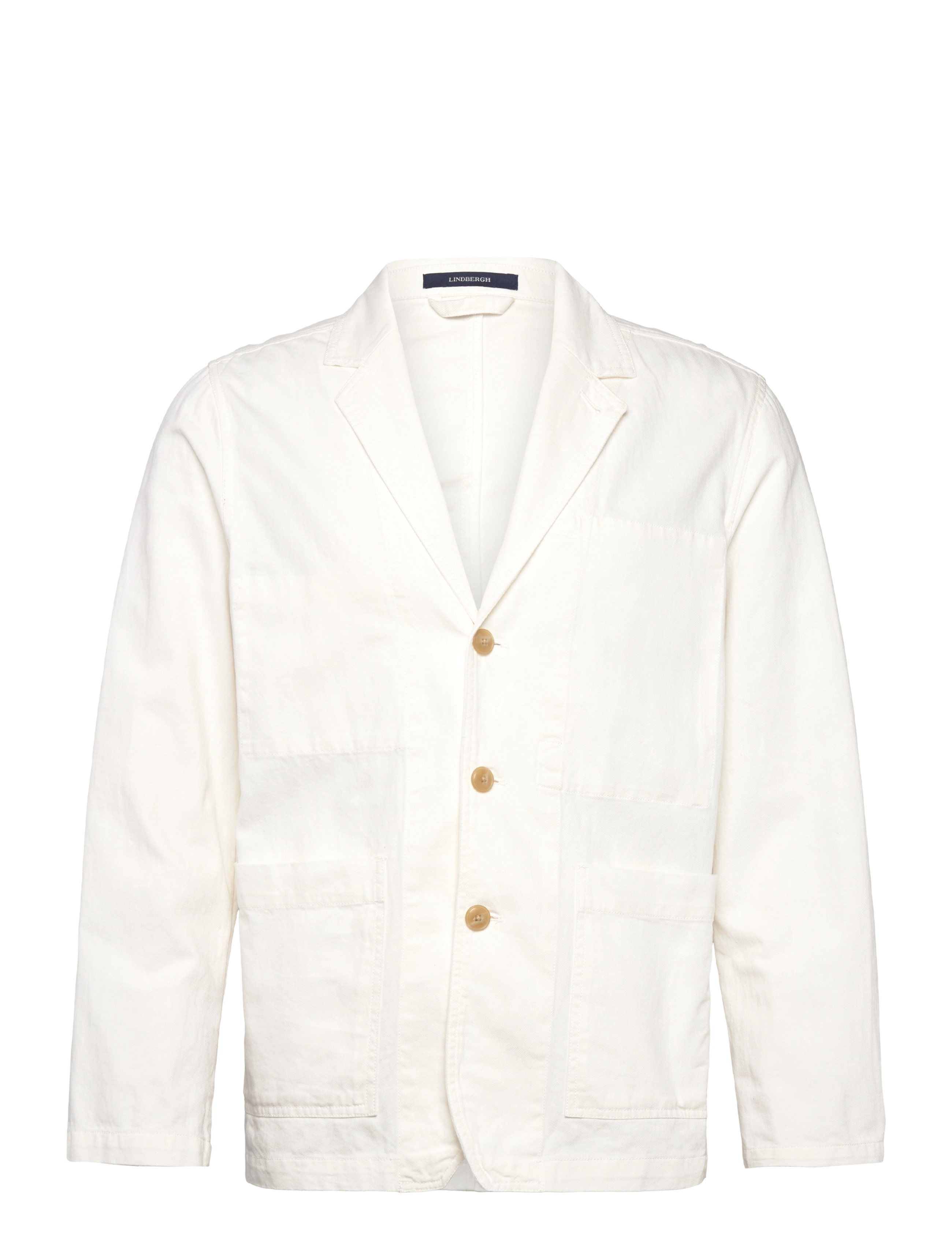 Lindbergh Linen Blend Casual Blazer, XL, White > Suits & Blazere, Herre