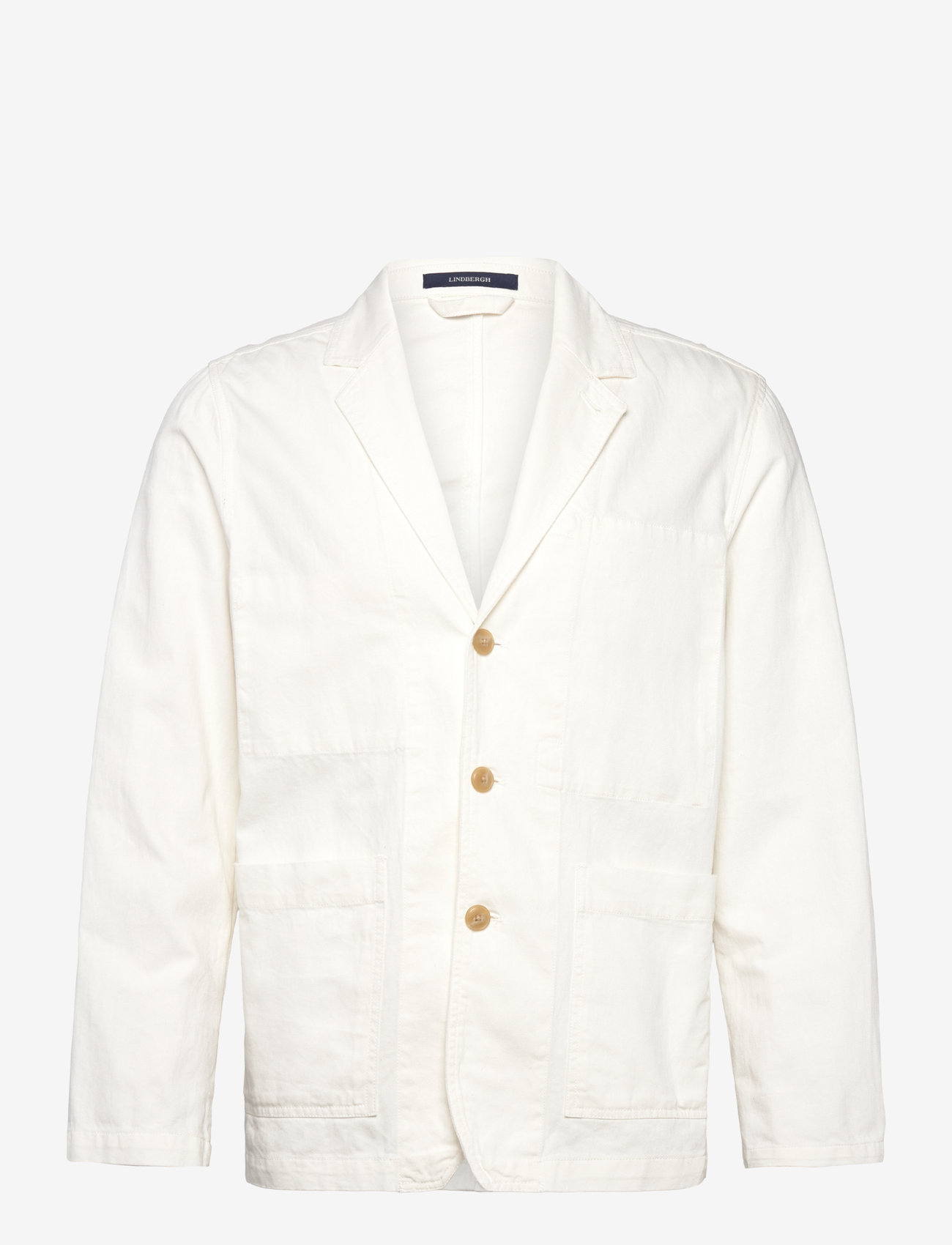 Lindbergh - Linen blend casual blazer - shoppa efter tillfälle - off white - 0