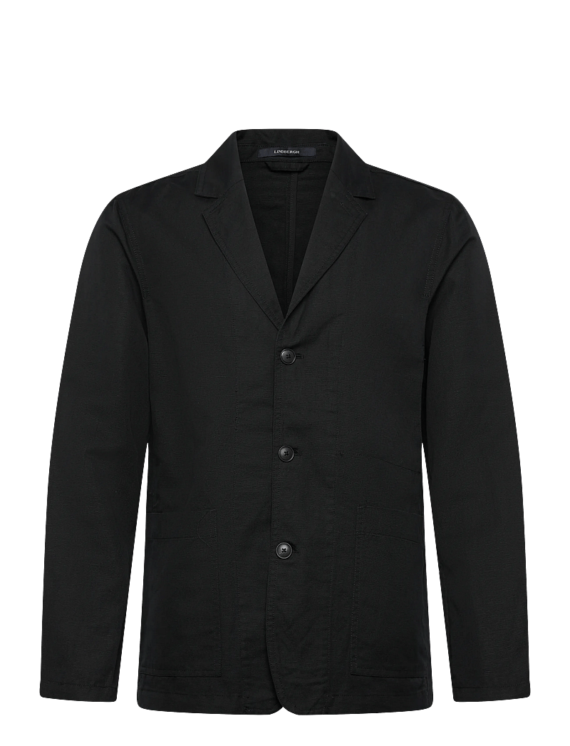 Lindbergh - Linen blend casual blazer - black - 1