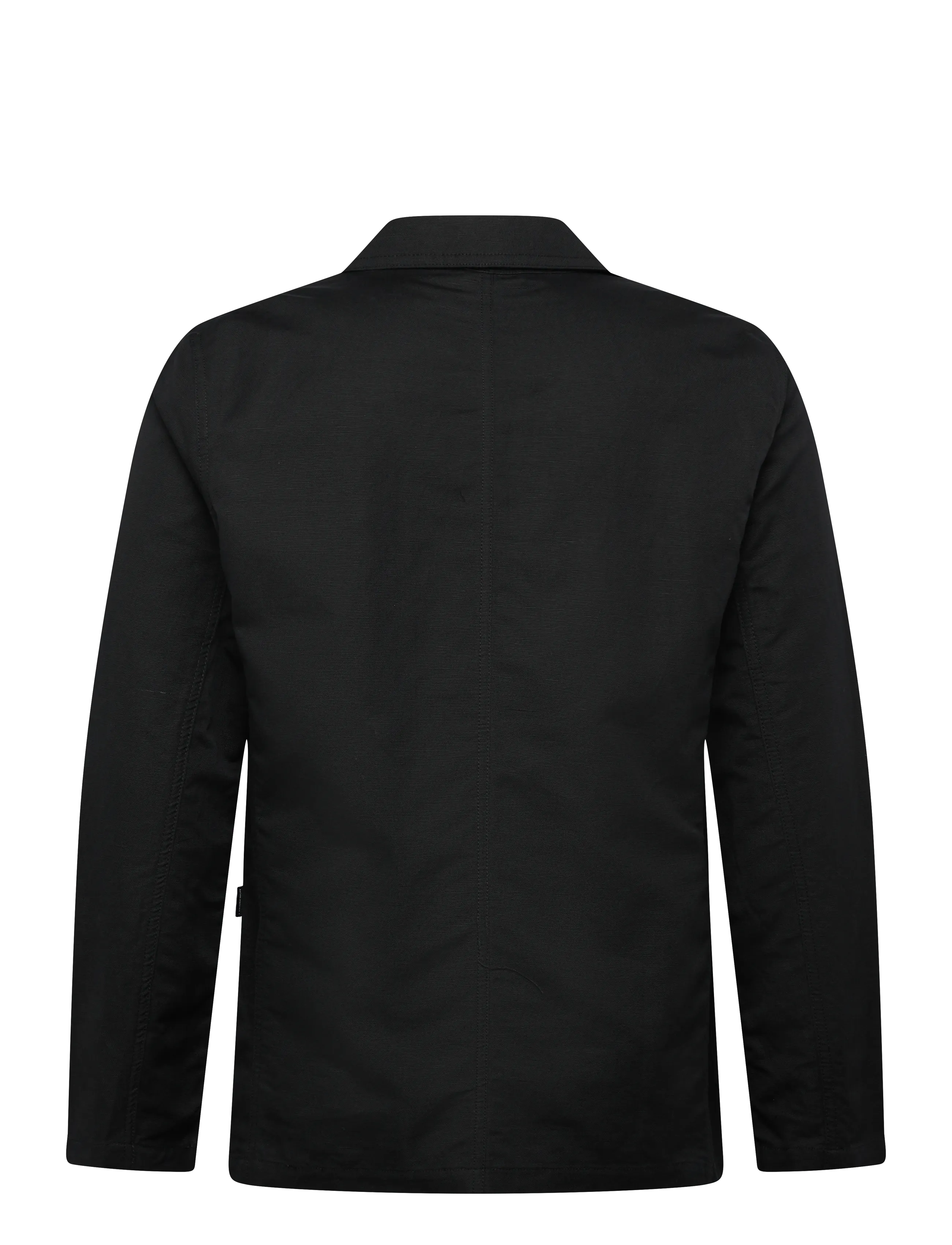 Lindbergh - Linen blend casual blazer - enkelknäppta kavajer - black - 2