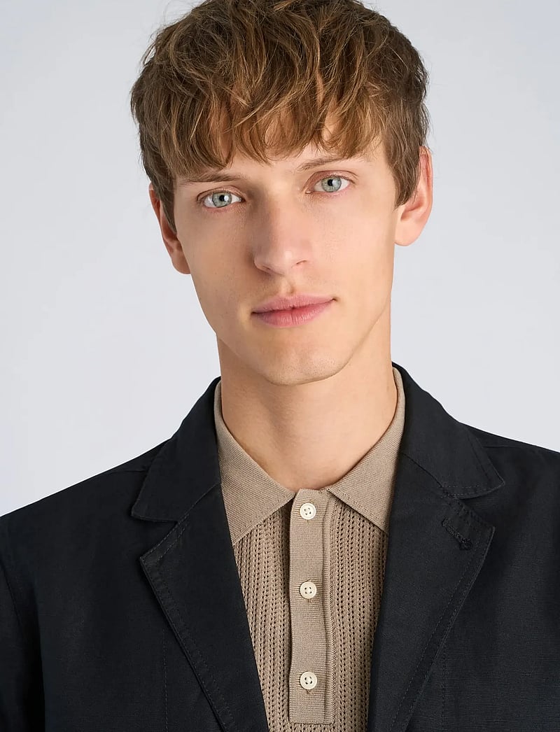 Lindbergh - Linen blend casual blazer - black - 5