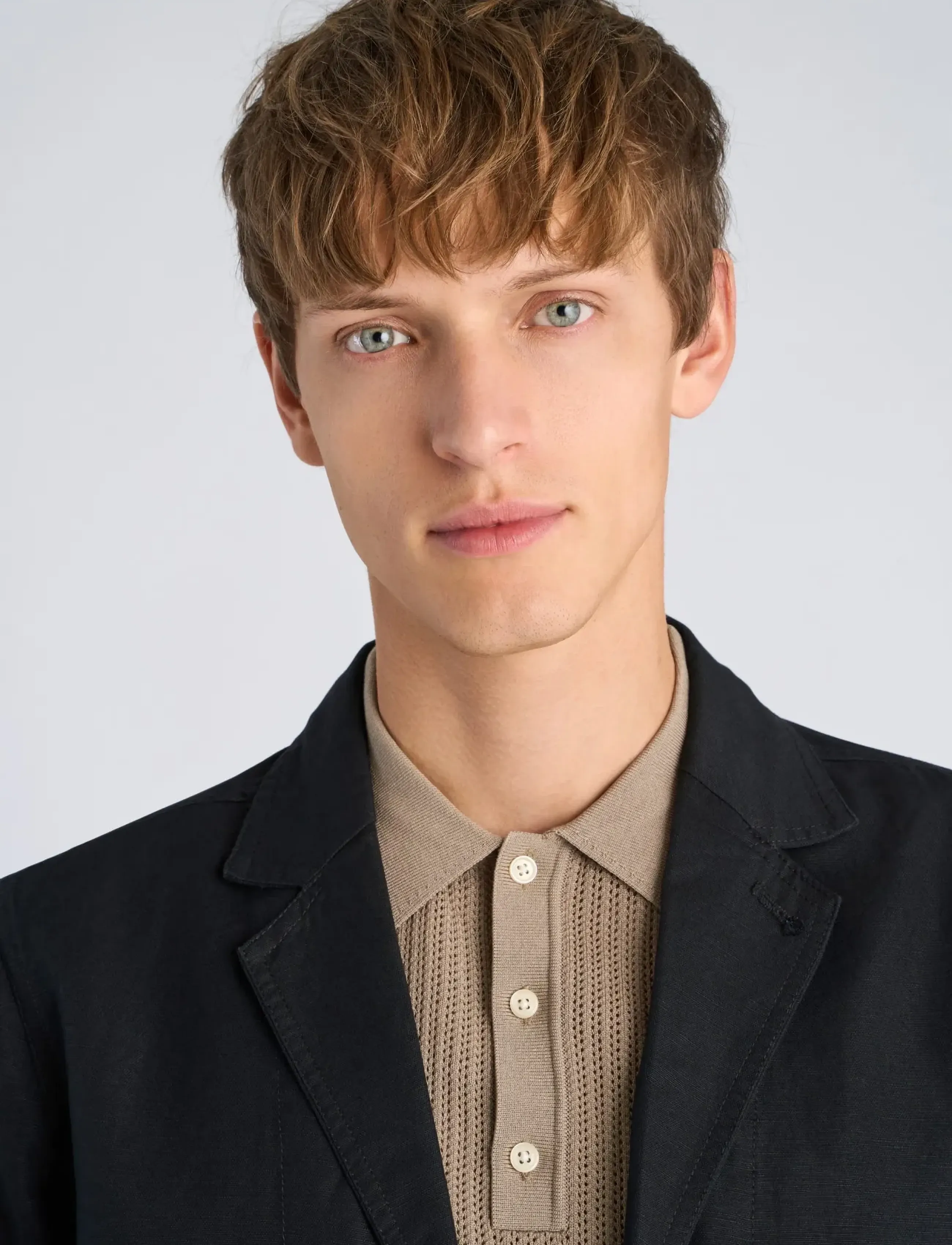 Lindbergh - Linen blend casual blazer - enkelknäppta kavajer - black - 5
