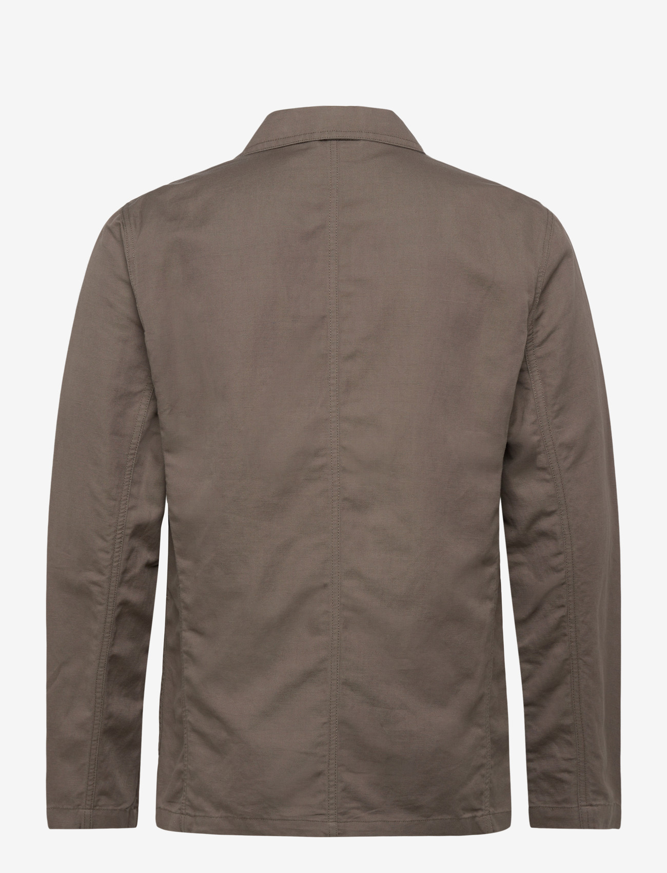 Lindbergh - Linen blend casual blazer - blazers à boutonnage simple - dk olive - 2