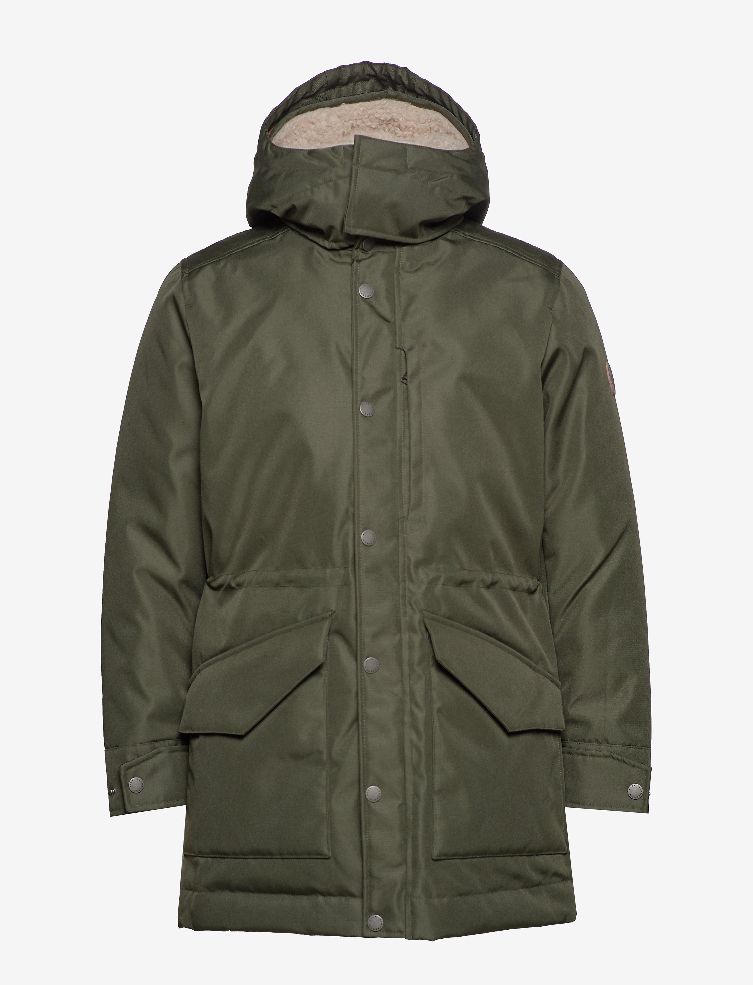 Lindbergh - Parka w detachable double hood - dk army - 2