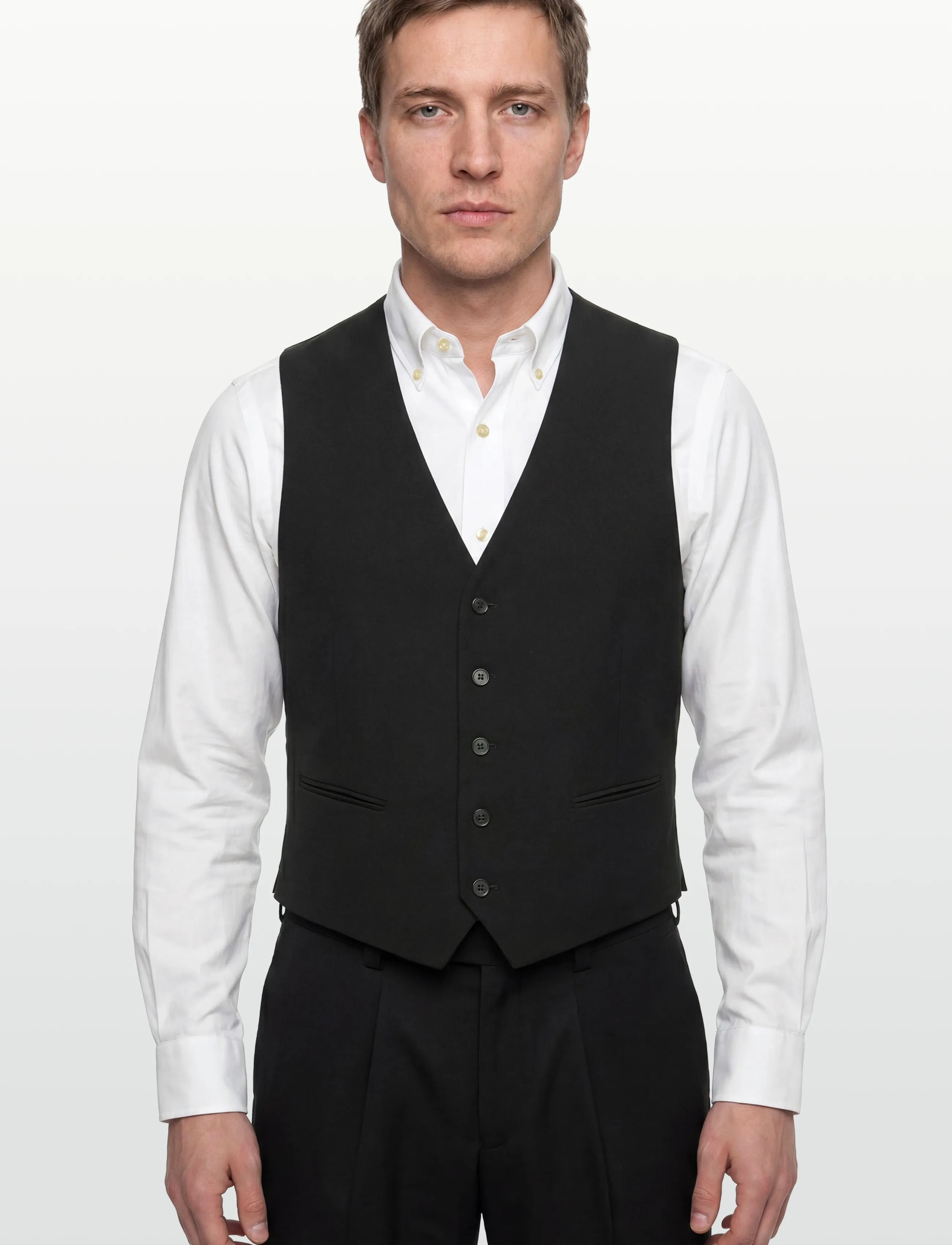 Lindbergh - Superflex relaxed waistcoat - herren - black - 3