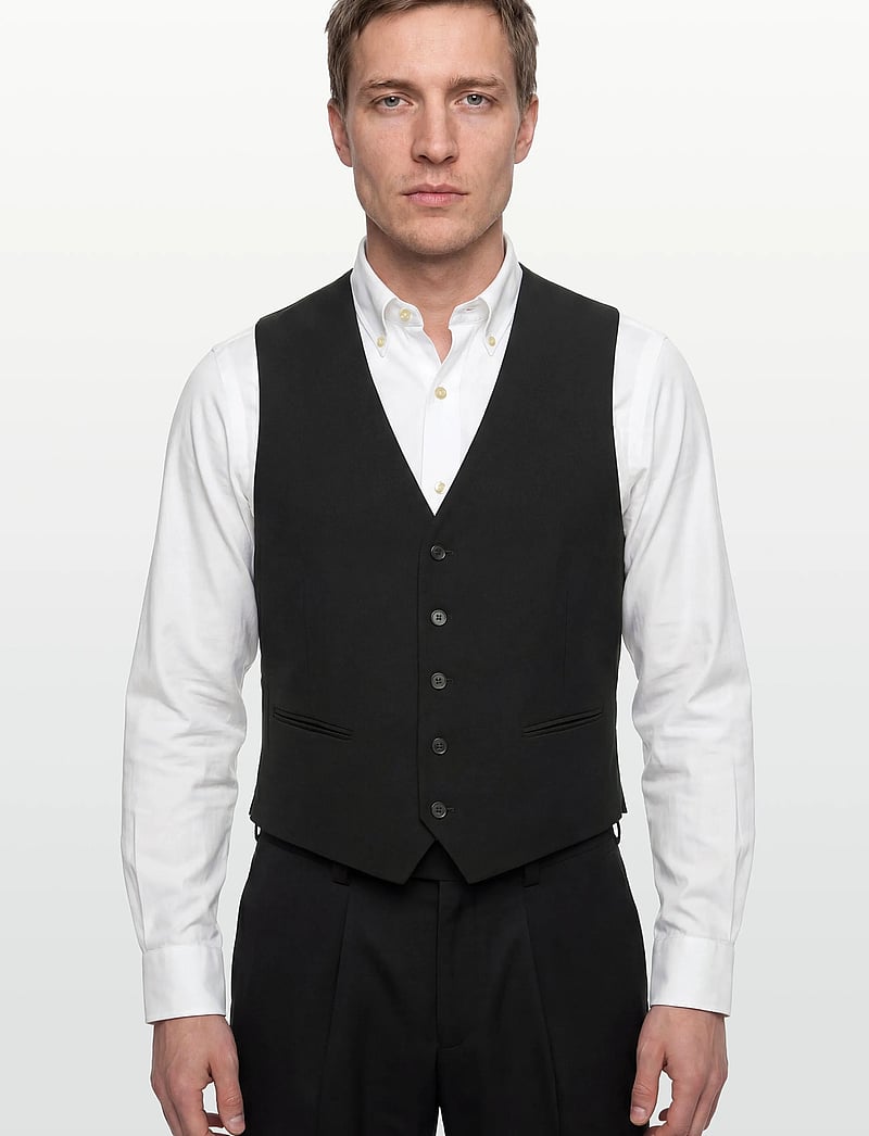 Lindbergh - Superflex relaxed waistcoat - habitveste - black - 3