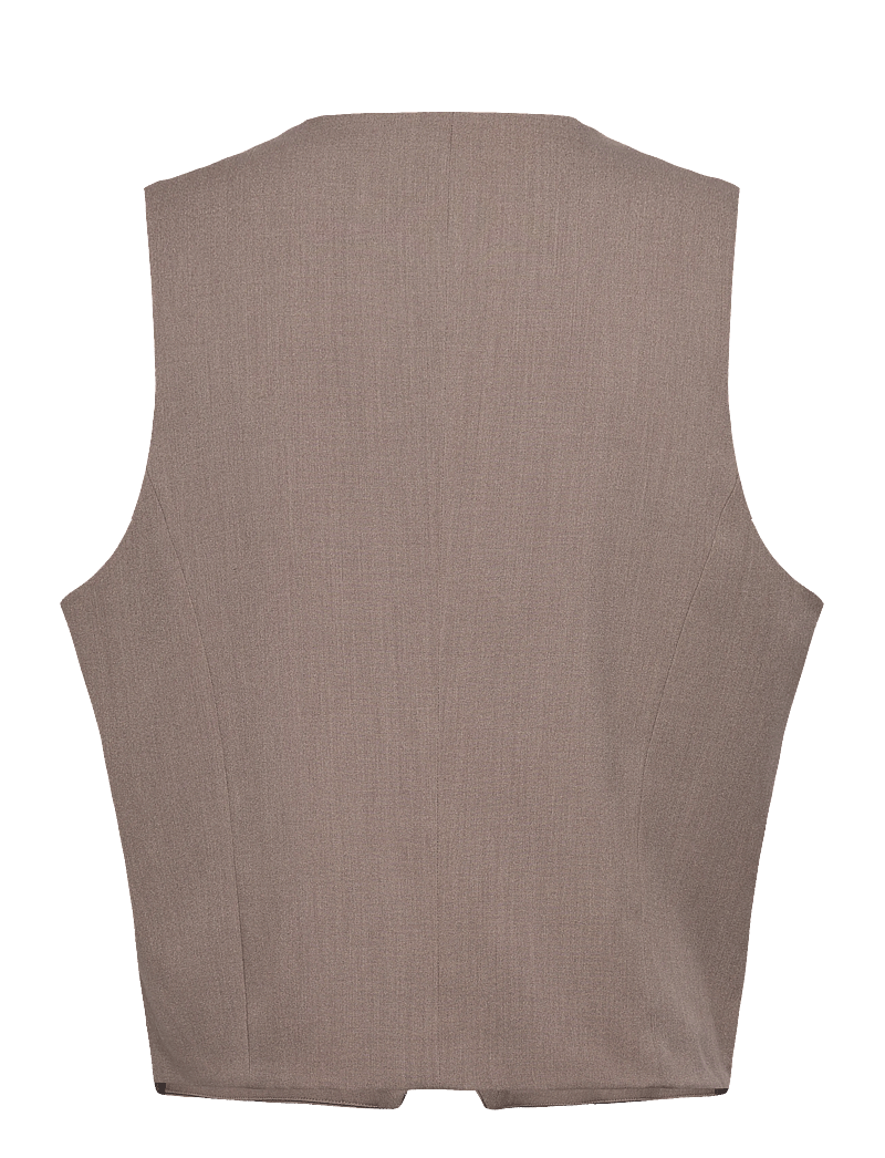 Lindbergh - Superflex relaxed waistcoat - westen - deep sand mel - 1