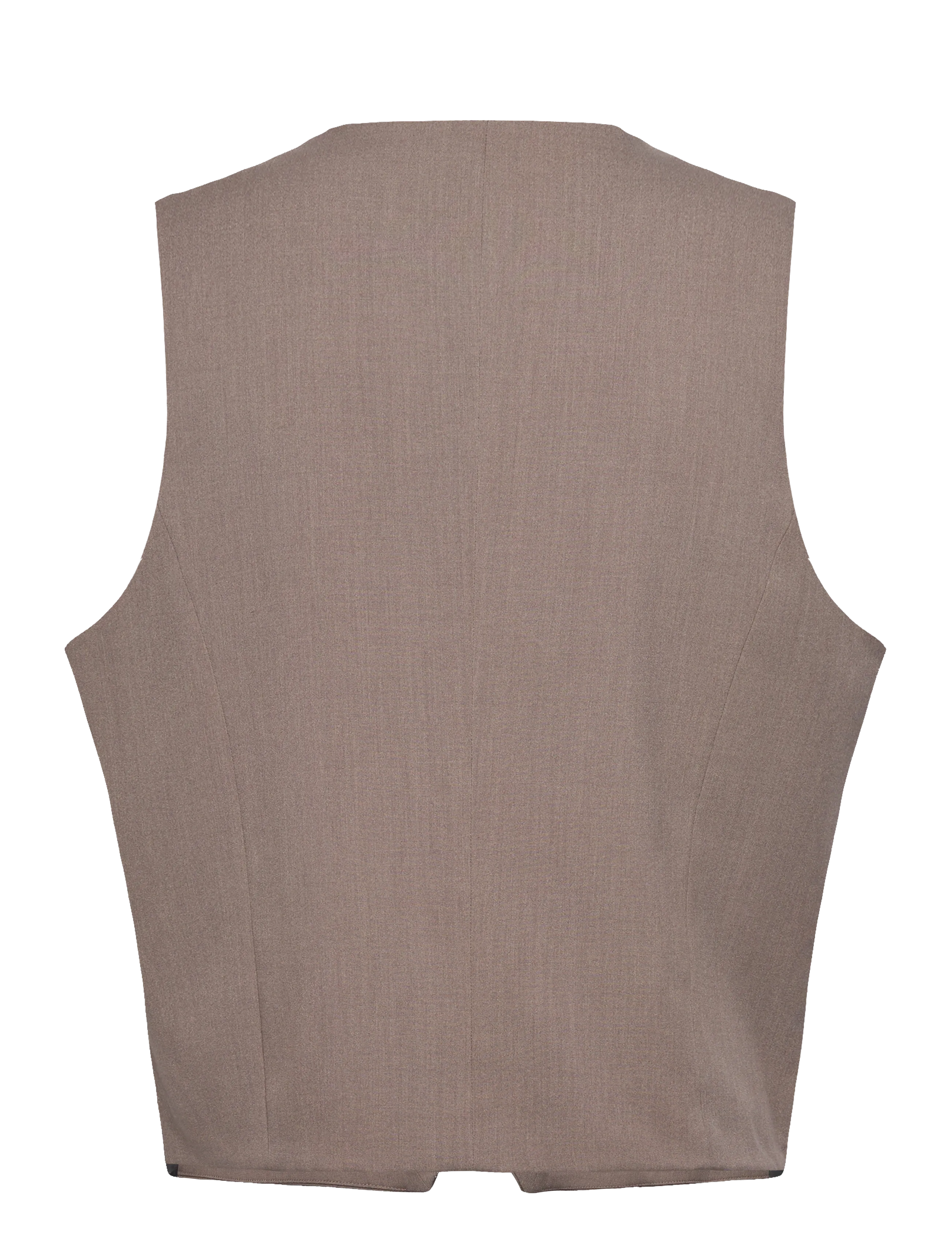 Lindbergh - Superflex relaxed waistcoat - västar - deep sand mel - 1