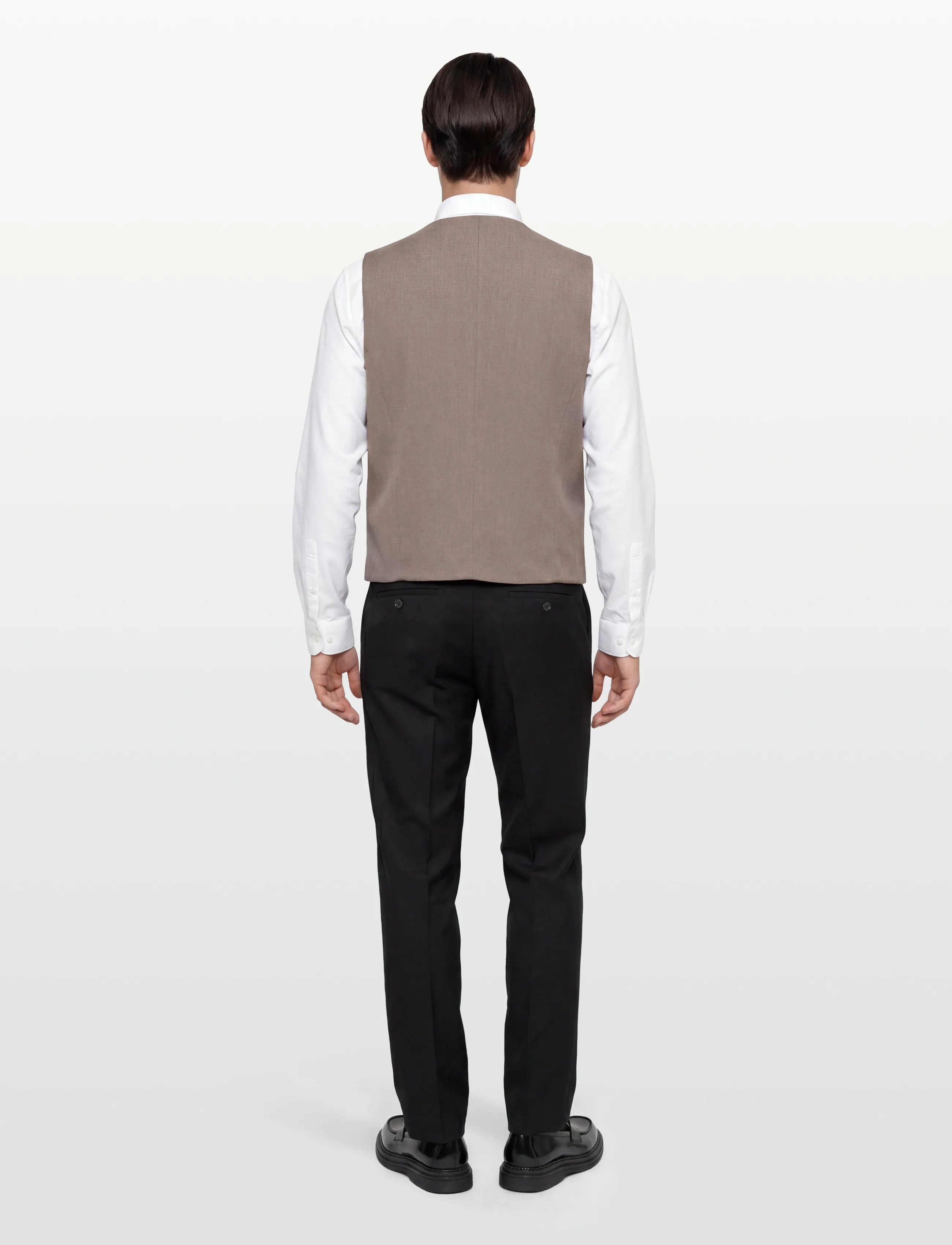 Lindbergh - Superflex relaxed waistcoat - habitveste - deep sand mel - 4