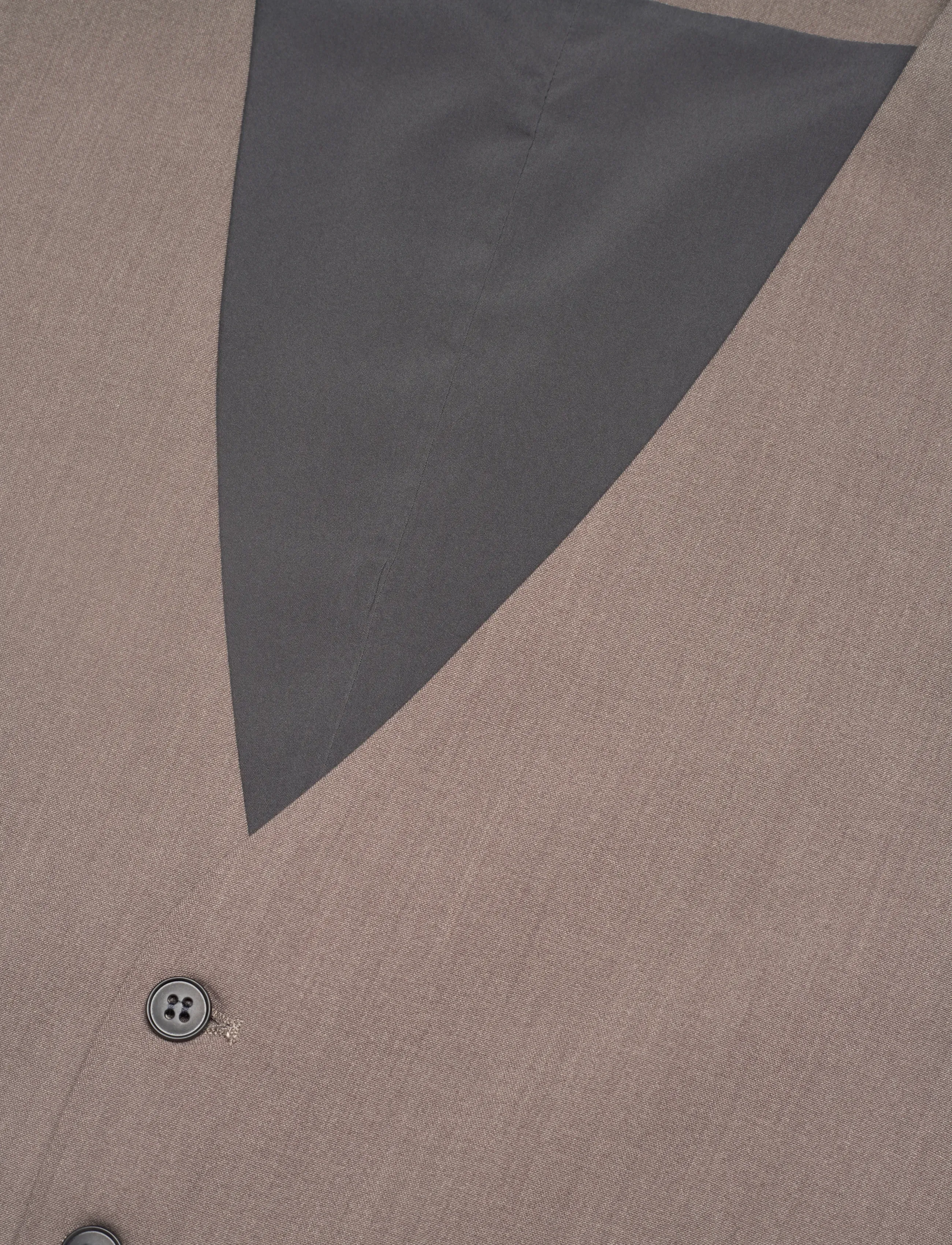 Lindbergh - Superflex relaxed waistcoat - västar - deep sand mel - 2