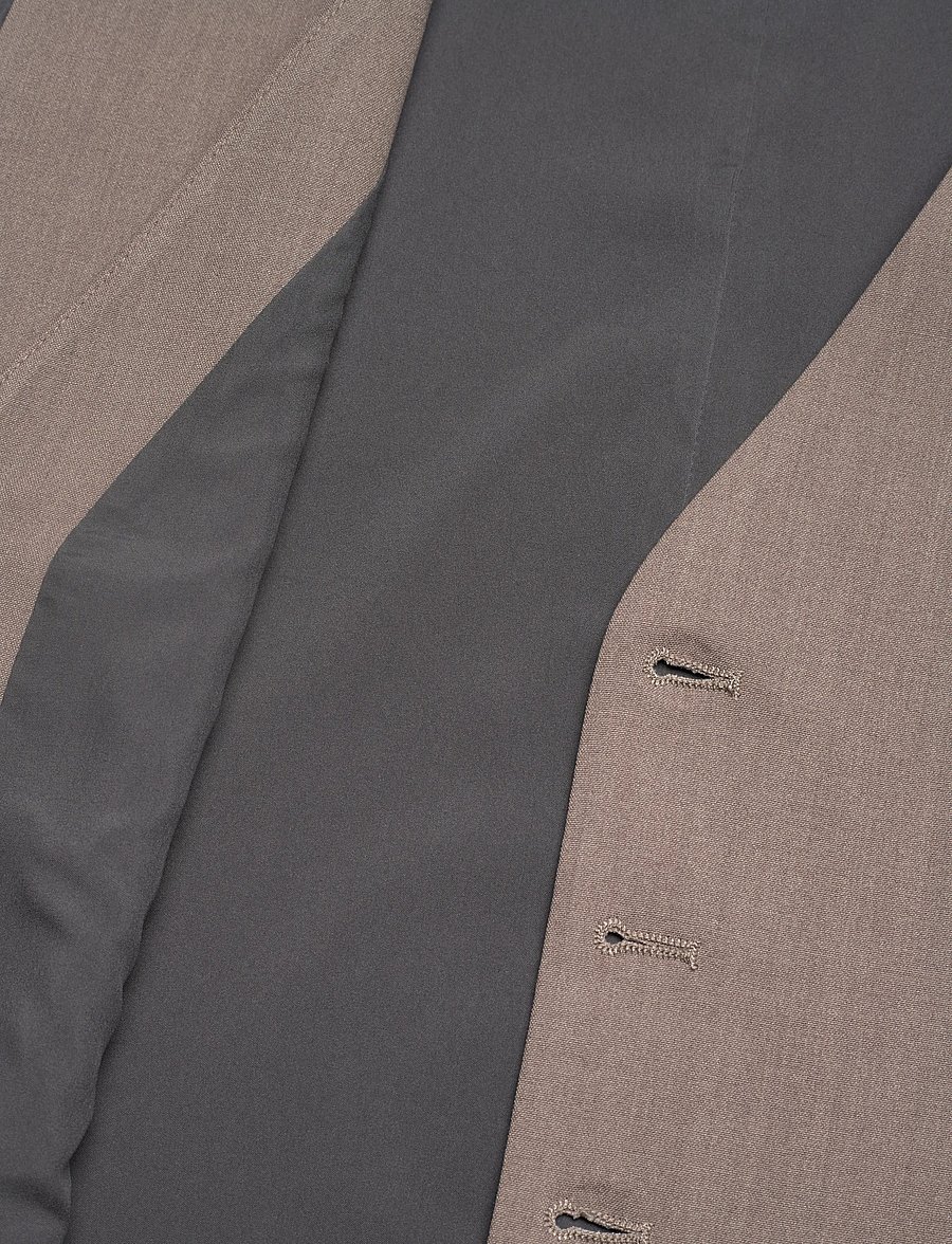 Lindbergh - Superflex relaxed waistcoat - västar - deep sand mel - 3