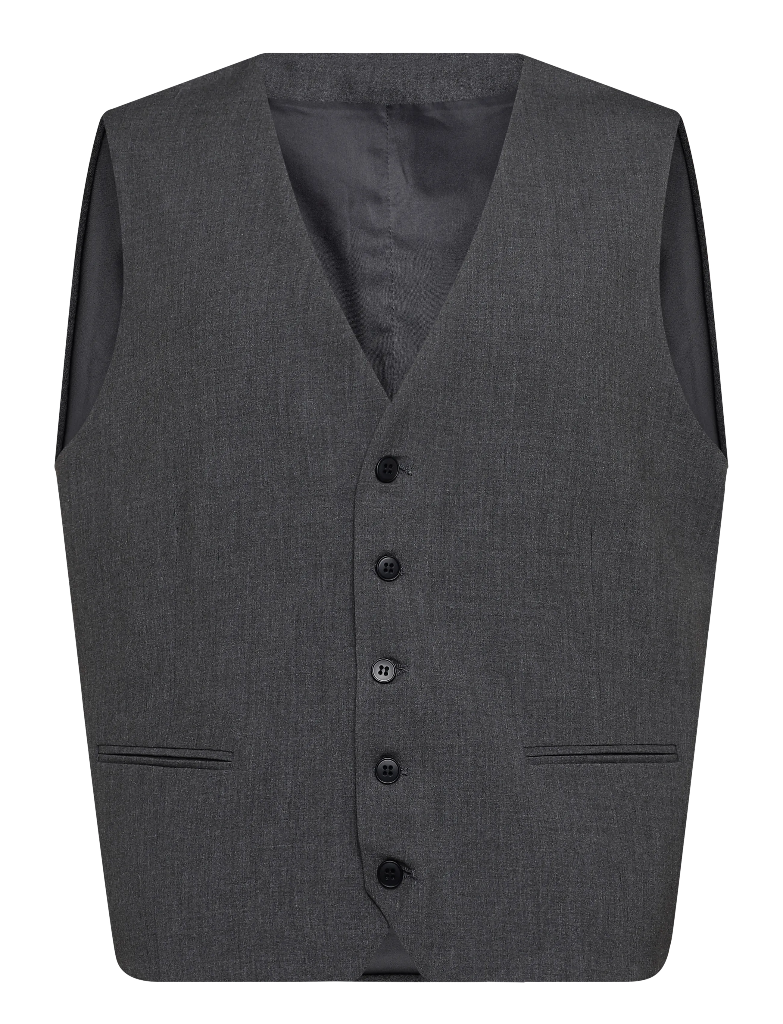 Lindbergh Superflex relaxed waistcoat - Westen - GREY MIX / grey