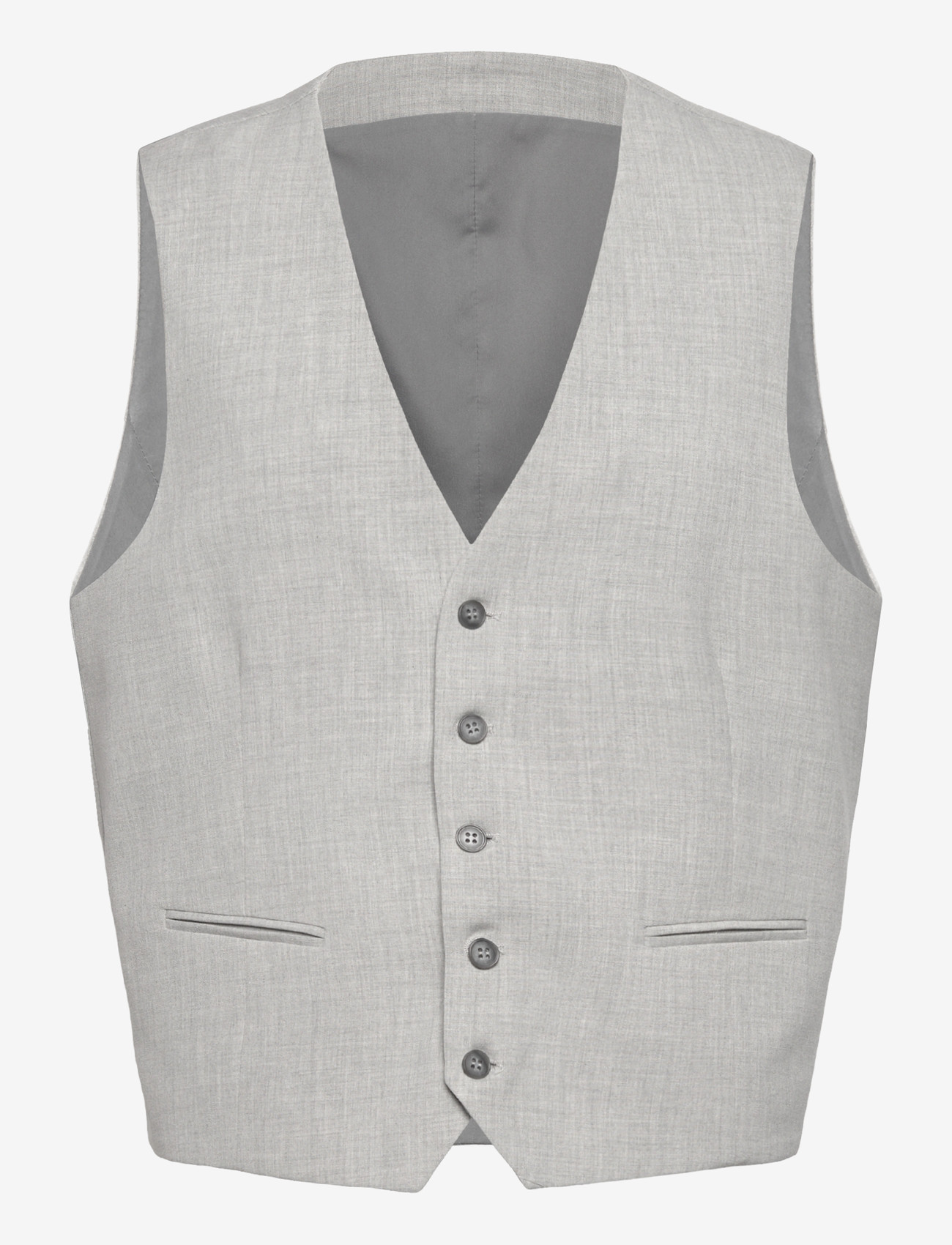 Lindbergh - Superflex relaxed waistcoat - westen - lt grey mix - 0