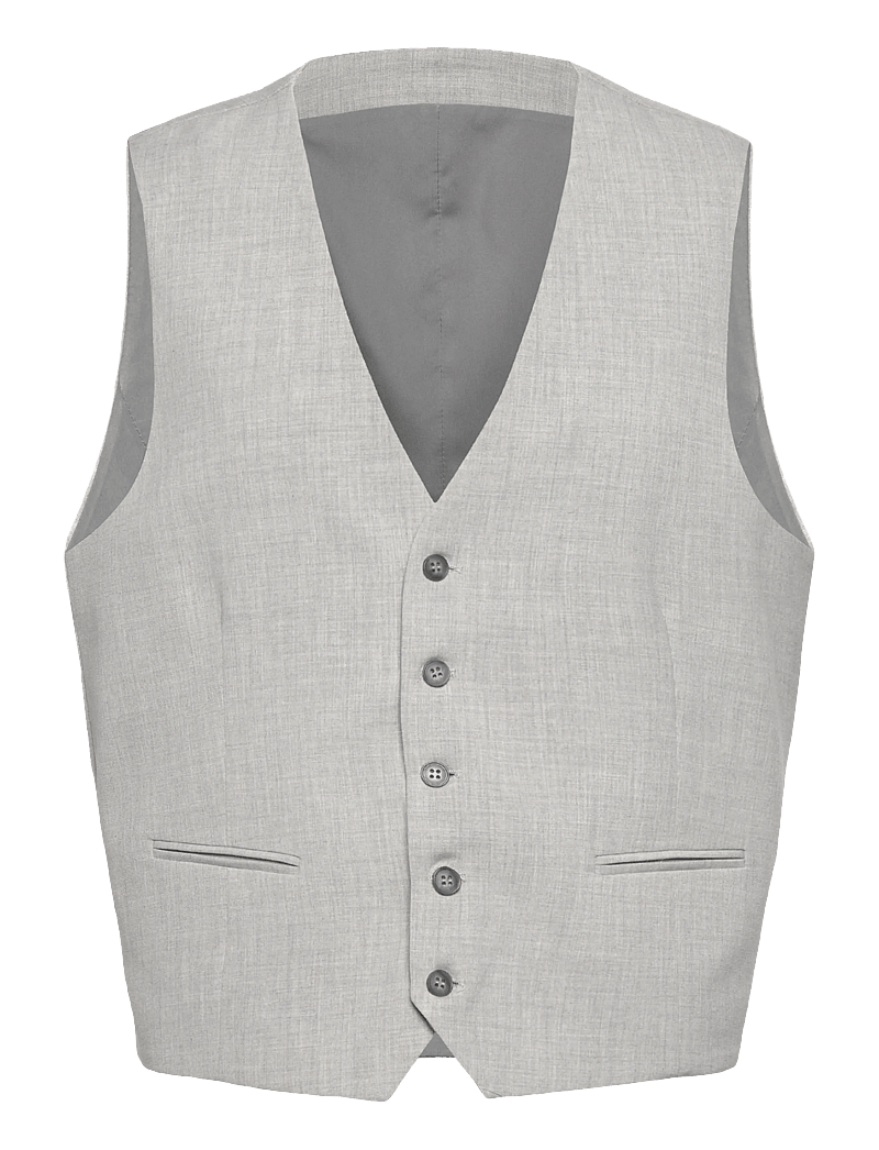 Lindbergh - Superflex relaxed waistcoat - westen - lt grey mix - 0