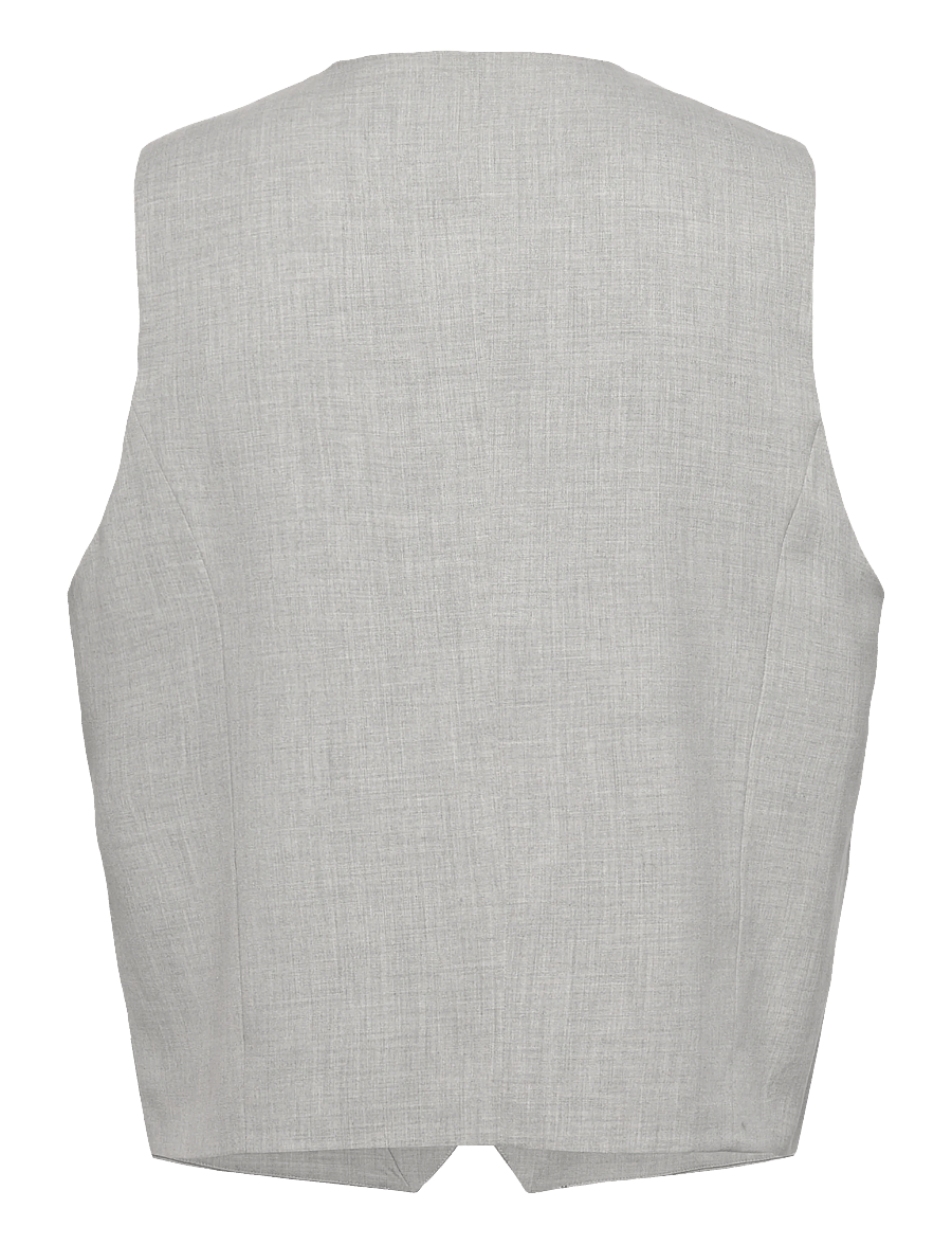 Lindbergh - Superflex relaxed waistcoat - westen - lt grey mix - 1