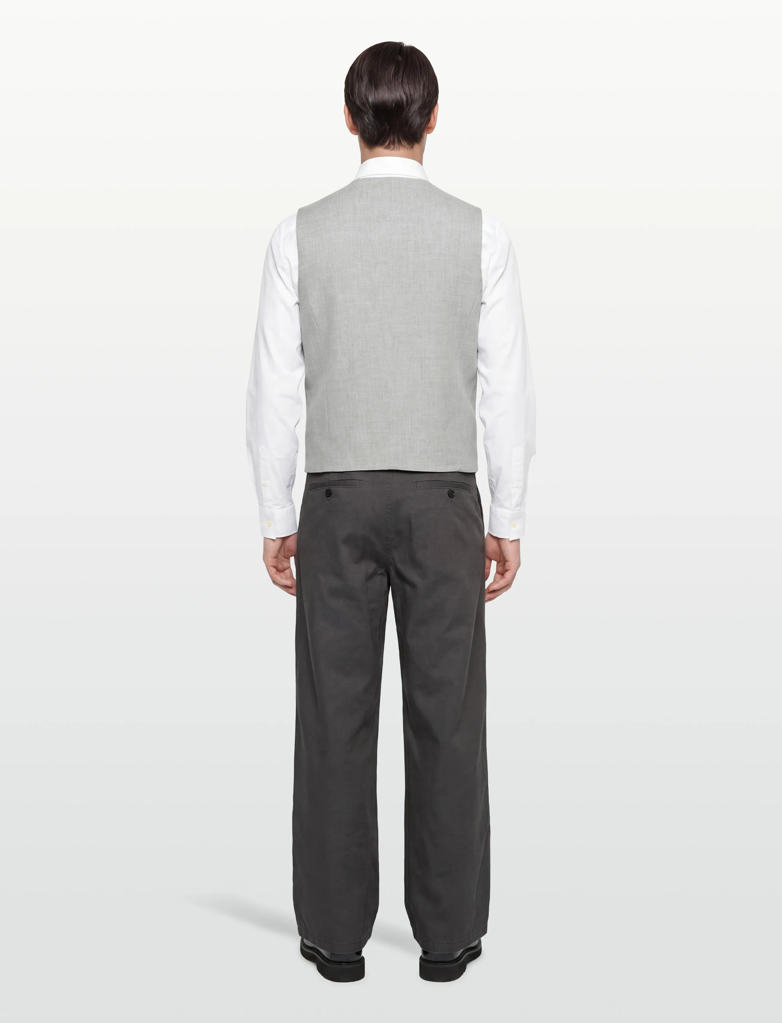 Lindbergh - Superflex relaxed waistcoat - Ülikonnavestid - lt grey mix - 4