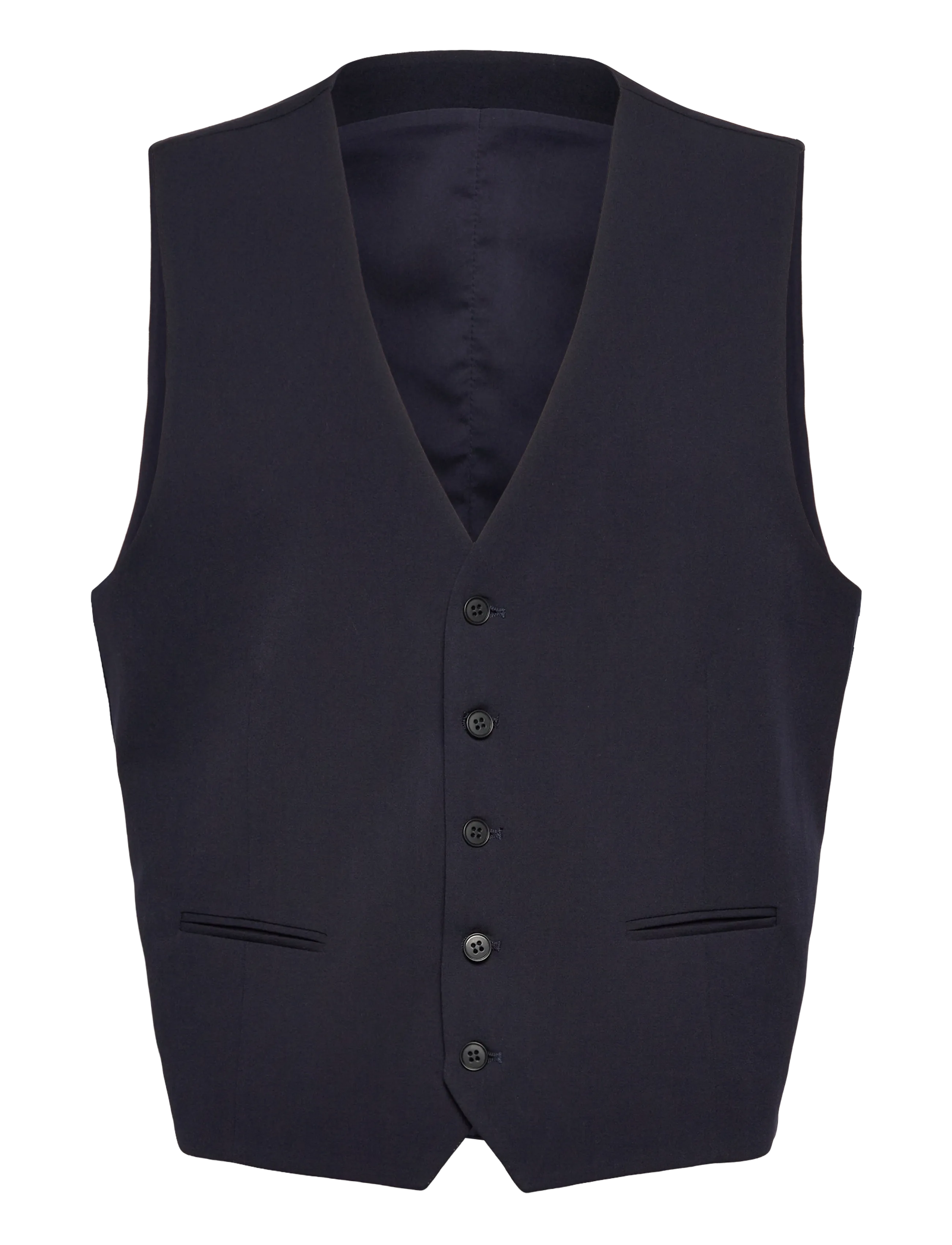 Lindbergh Superflex Relaxed Waistcoat, L, Navy, Suits & Blazere > Waistcoats, Herre