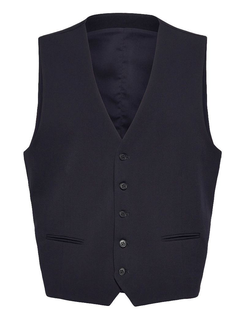 Lindbergh - Superflex relaxed waistcoat - westen - navy - 0