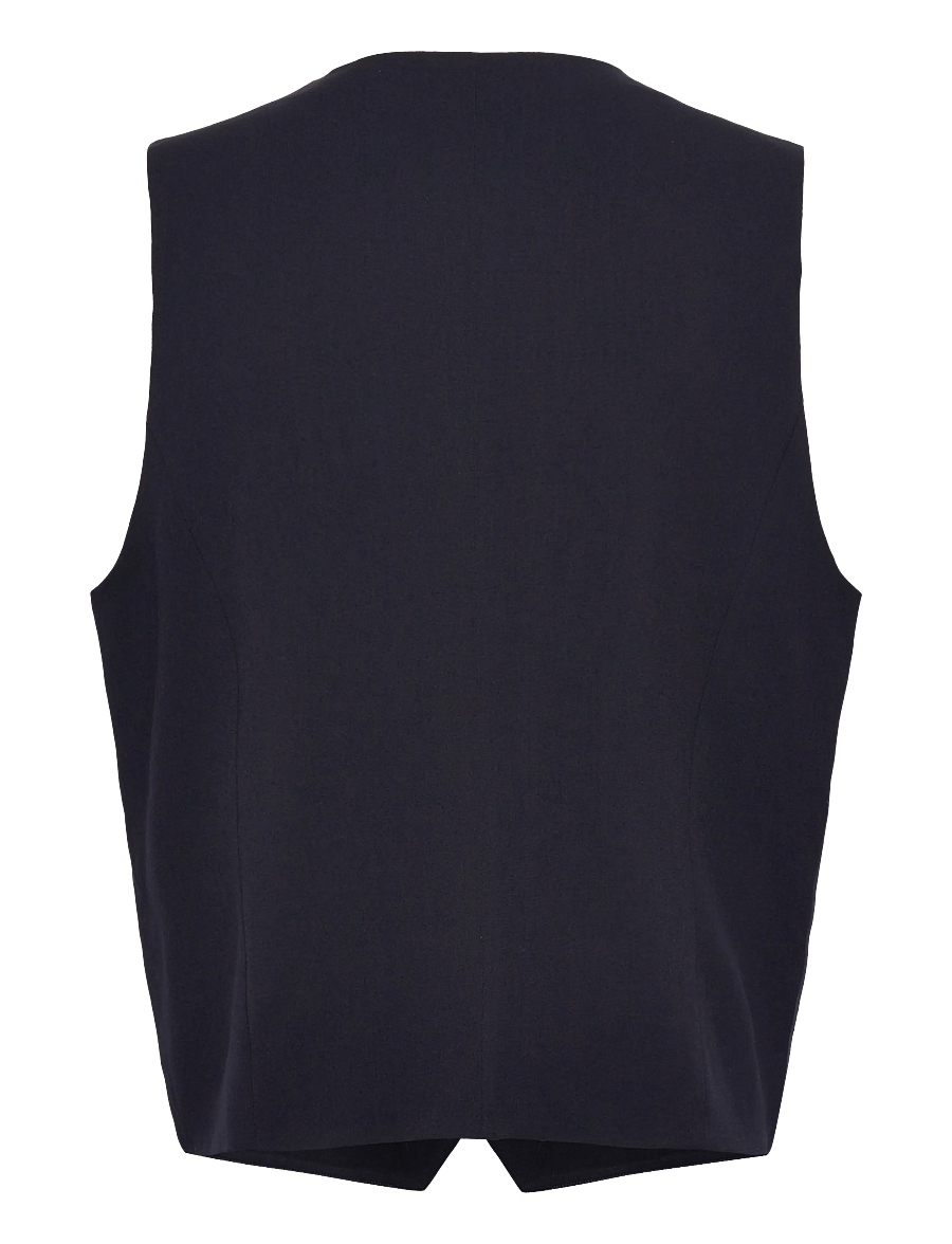 Lindbergh - Superflex relaxed waistcoat - västar - navy - 1