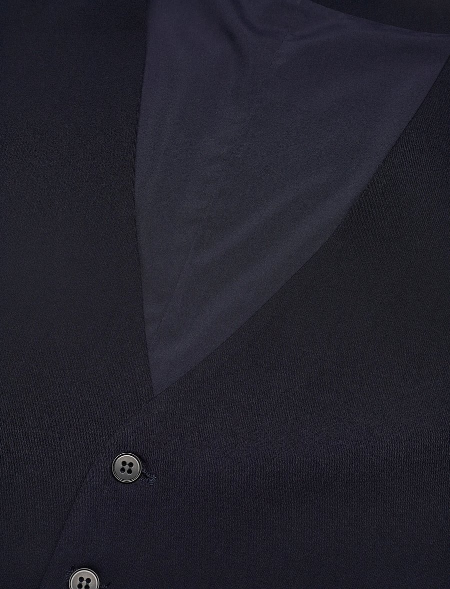 Lindbergh - Superflex relaxed waistcoat - västar - navy - 2