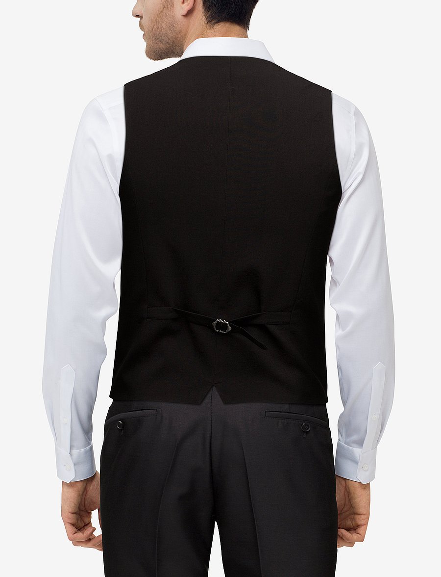 Lindbergh - Mens waistcoat for suit - liivit - black - 5