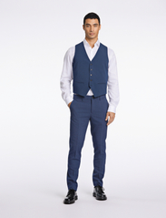 Lindbergh - Mens waistcoat for suit - waistcoats - blue mel - 3