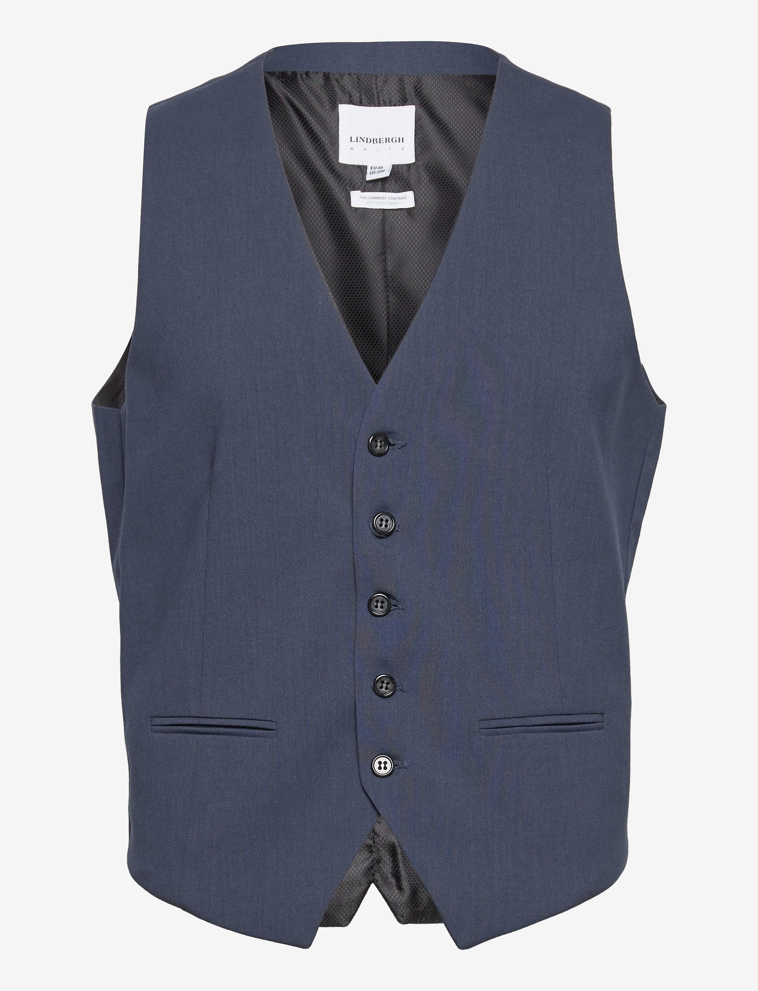 LINDBERGH Mens Weste For Anzug Blau - 46 - Herren