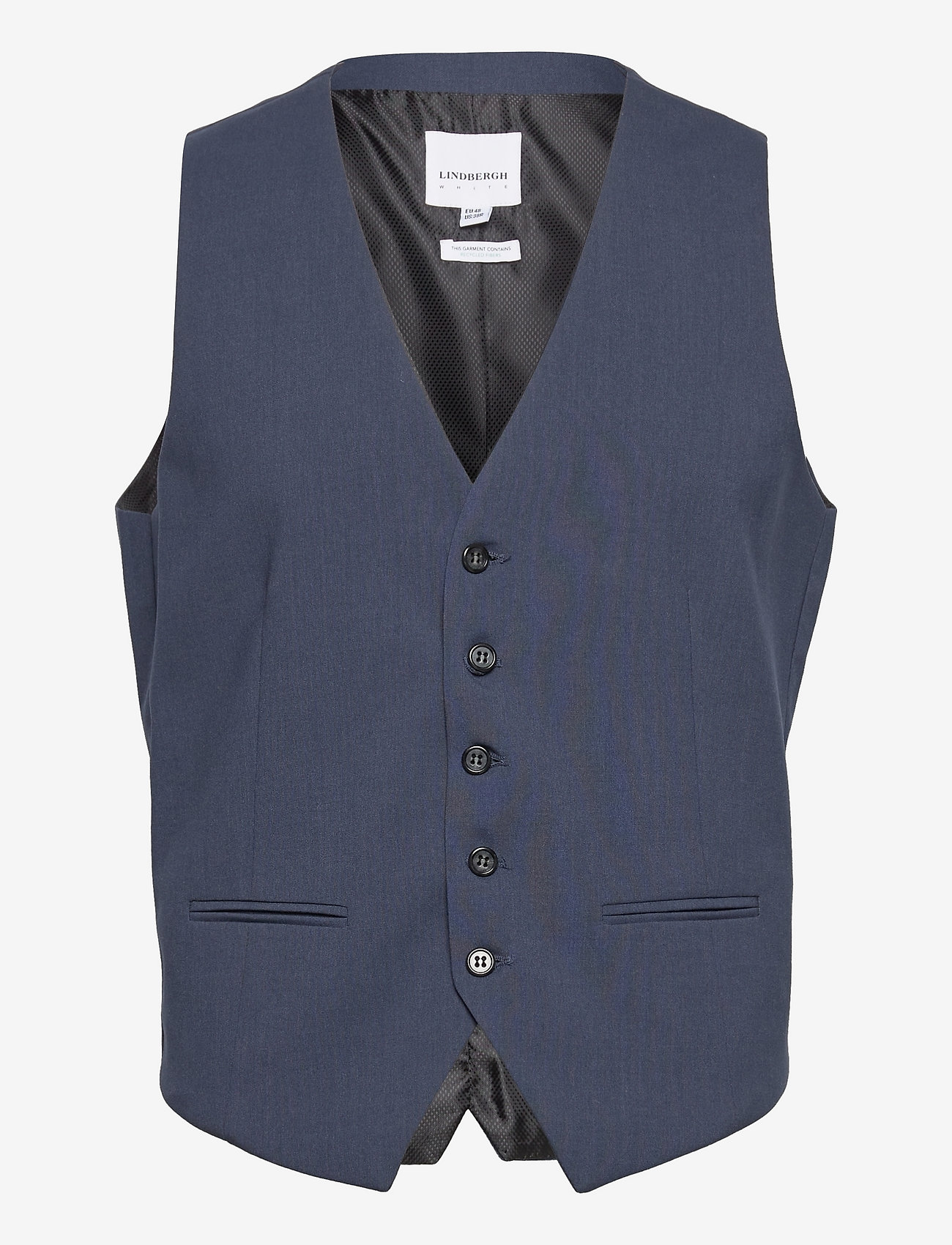 Lindbergh - Mens waistcoat for suit - västar - blue mel - 1