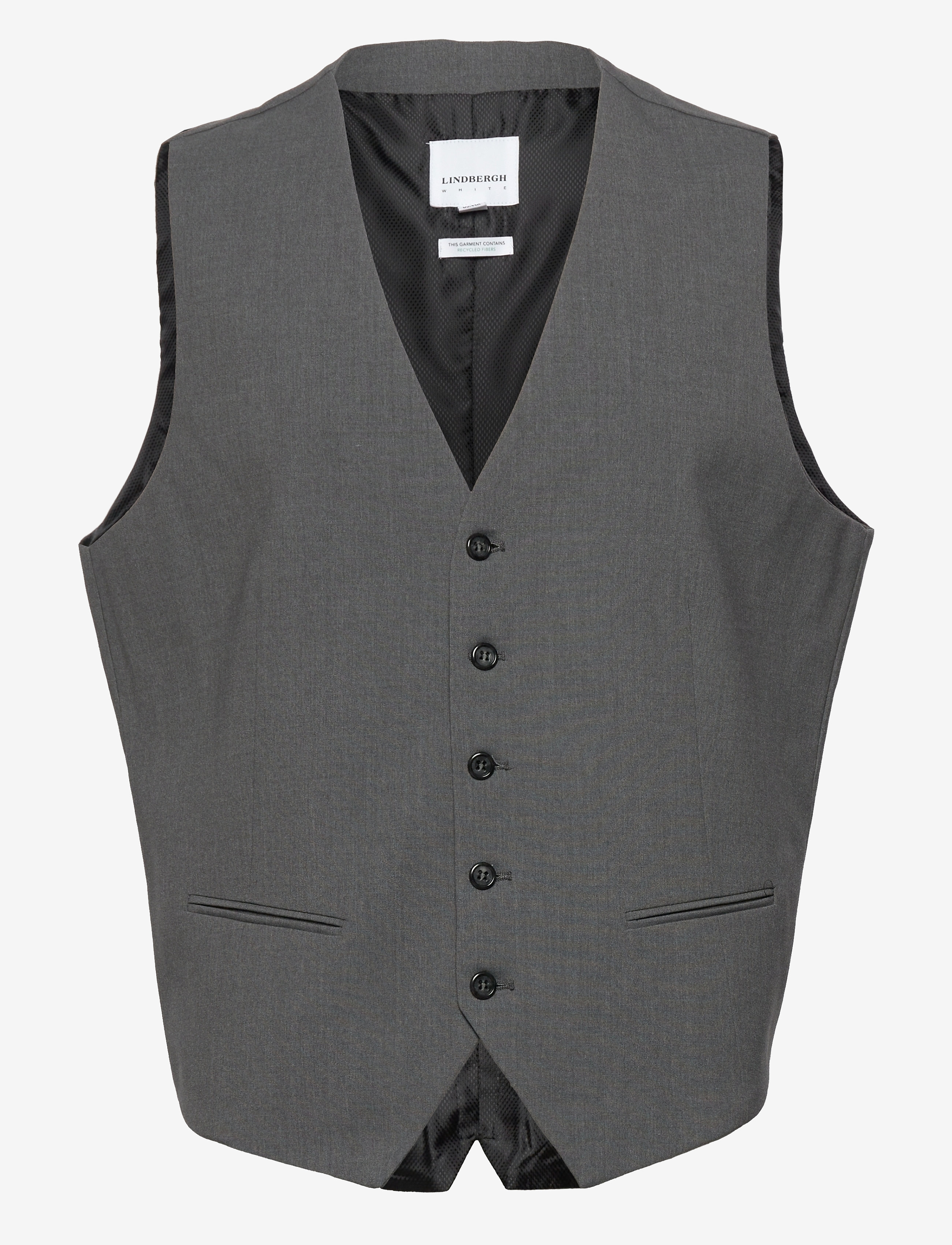 Lindbergh Mens waistcoat for suit - Suits & Blazers - GREY MIX / grey